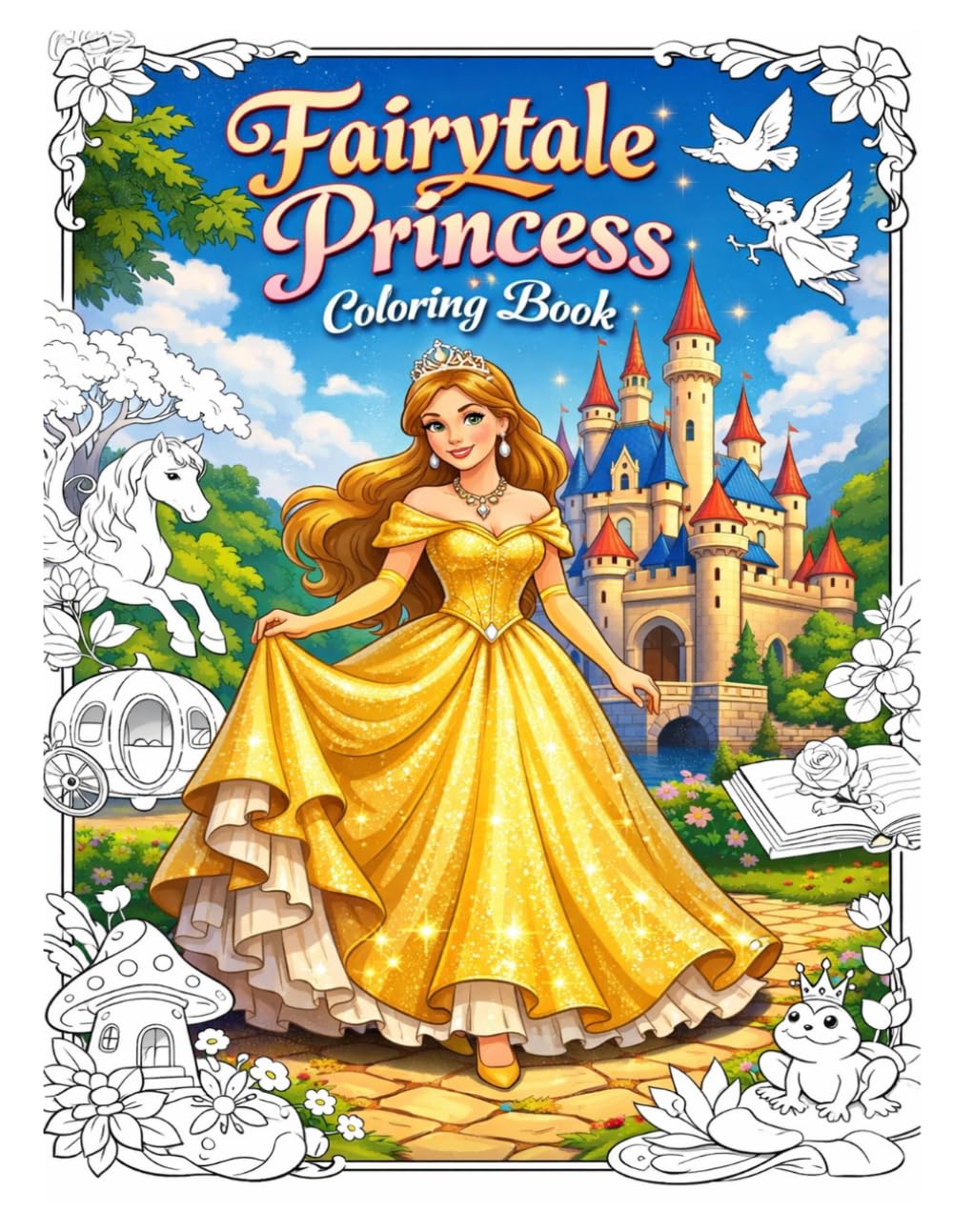 Fairytale Princess Coloring Book