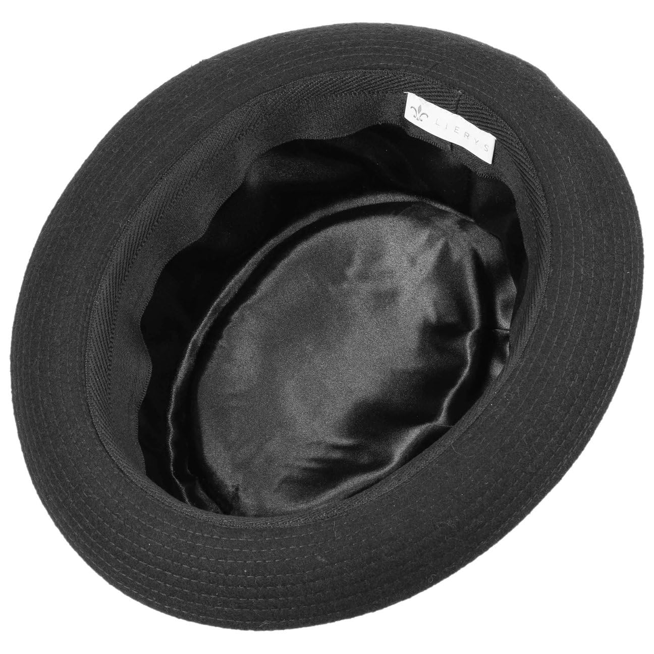 LIERYS Panno Wool Pork Pie Filzhut Temperaturregulierend Hut Made in Italy Damen Herren Herbst Frühling Fedora