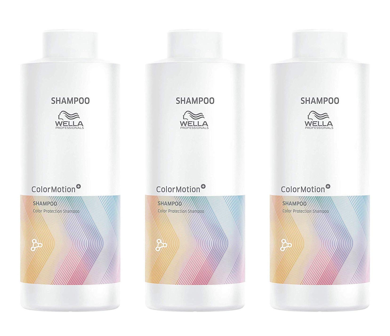 Pack of 3 ColorMotion+ colour protection shampoo 1000 ml