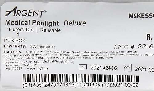 Miniatura 6 de McKesson Lámparas de examen, reutilizables, luz azul cobalto, para usar con tinte fluoresceína, 7 pulgadas, 1 unidad, 1 paquete