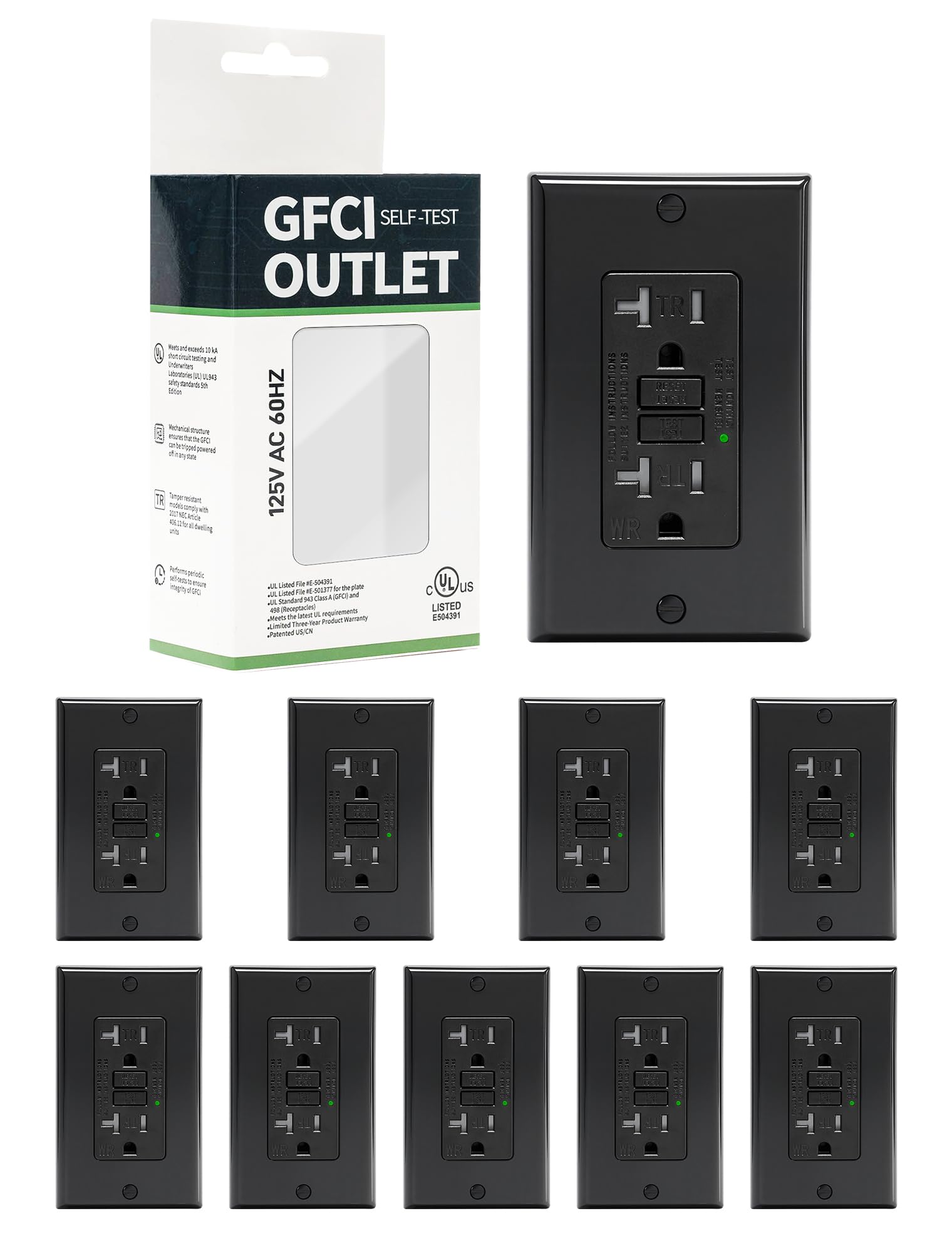 GFCI Outlet - Protect Your Home with UL Listed Safety -13