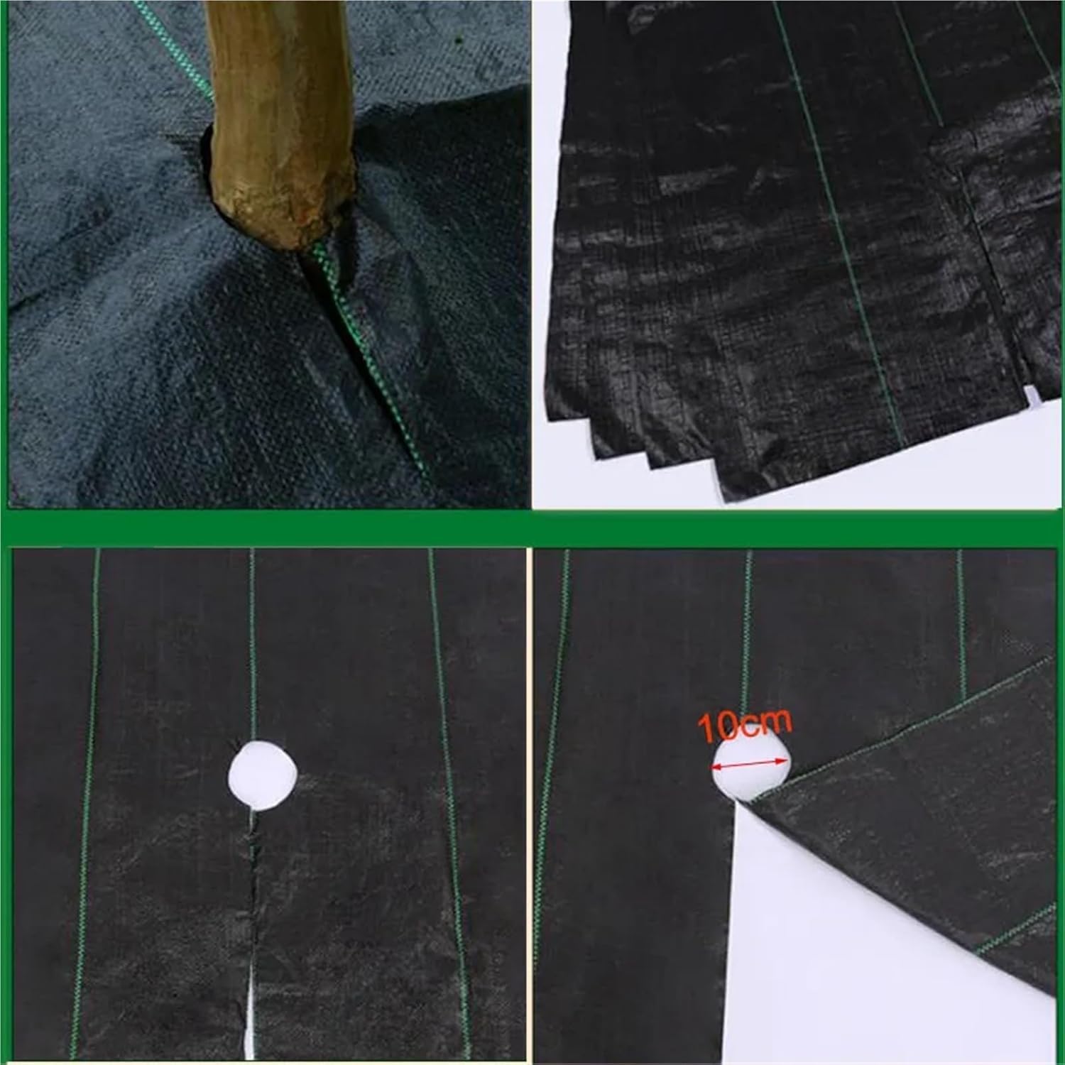 Plant Protection mat Garden Tree Net Fabric Ground Cover Orchard Breathable Protective Mat(90g,10pcs 1x1M)