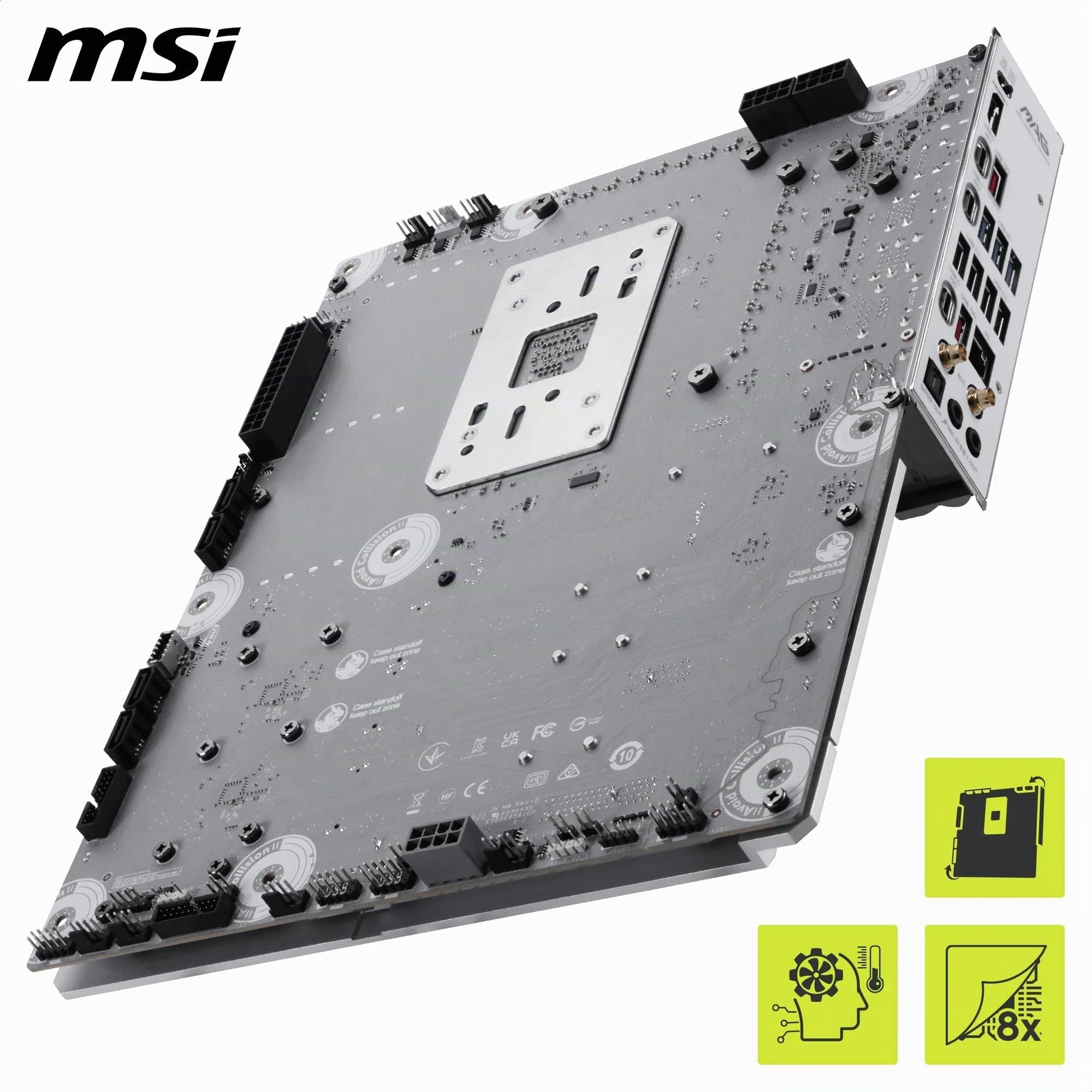 MSI MAG X870E Tomahawk MAX WiFi PZ Placa base, ATX – Soporta procesadores AMD Ryzen 9000/8000/7000, AM5 - DDR5 Memory Boost 8400+ MT/s (OC), PCIe 5.0 x16, M.2 Gen5, Wi-Fi 7, 5G LAN