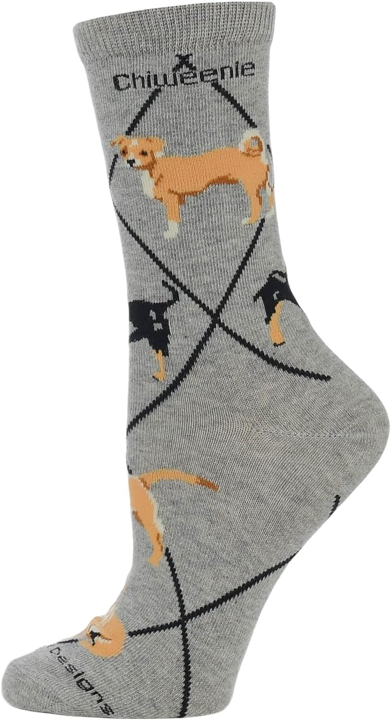 WHD Chiweenie Crew Socks for Women & Men | Gift for Dog Lovers, Cute Pet Socks - Image 4