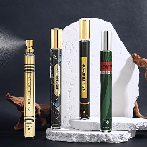 Miniatura 6 de Paquete de 4 colonias para hombres (1.16 x 1.2 onzas líquidas), perfume para él, regalos para el día de San Valentín, regalos para marido, regalos