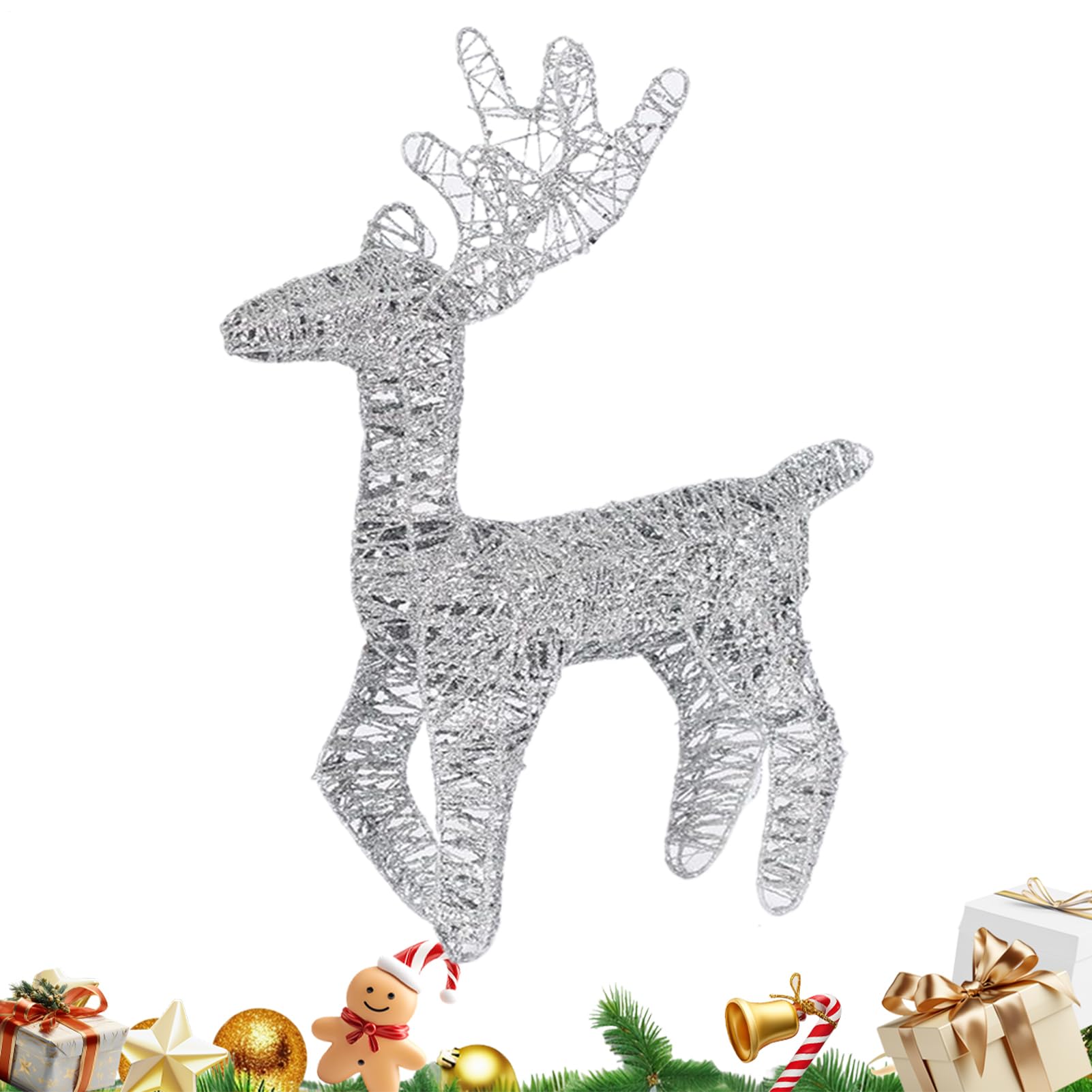 Renna Illuminata per La Festa di Natale Decorazione Invernale Resistente