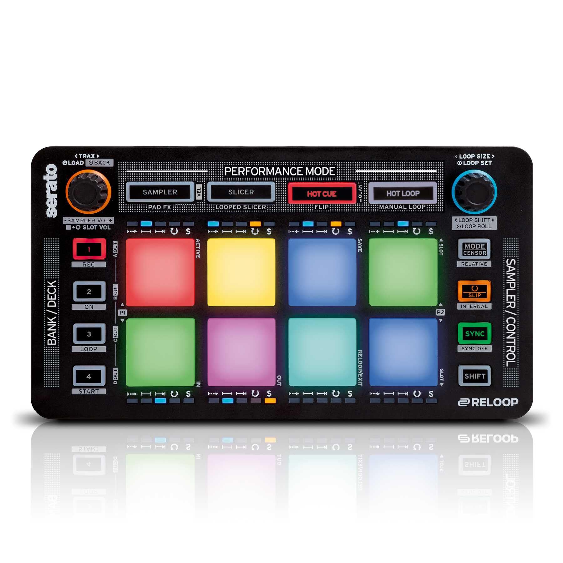 DJ機材 Reloop Neon Amazon.com: Reloop AMS-NEON Neon USB Modular Pad Controller for