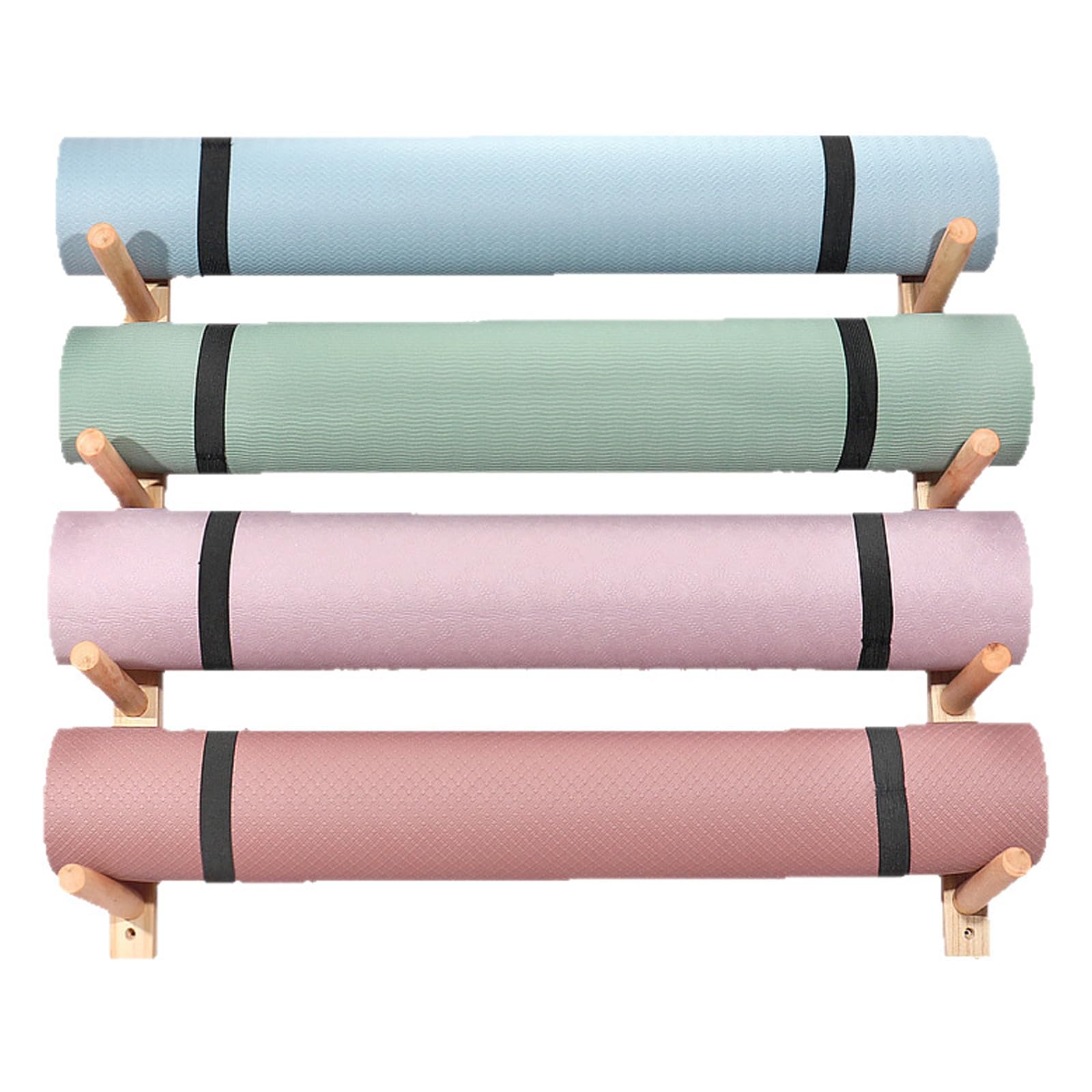 Yogamattenhalter, Wandhalterung, 4 Ebenen Yogamatte, Aufbewahrungshalter, Yogamatte, Organizer, Skateboard, Wandhalterung für Schaumstoffrollen, Skateboard, Ski-Board(Size:4 Layer,Color:A)