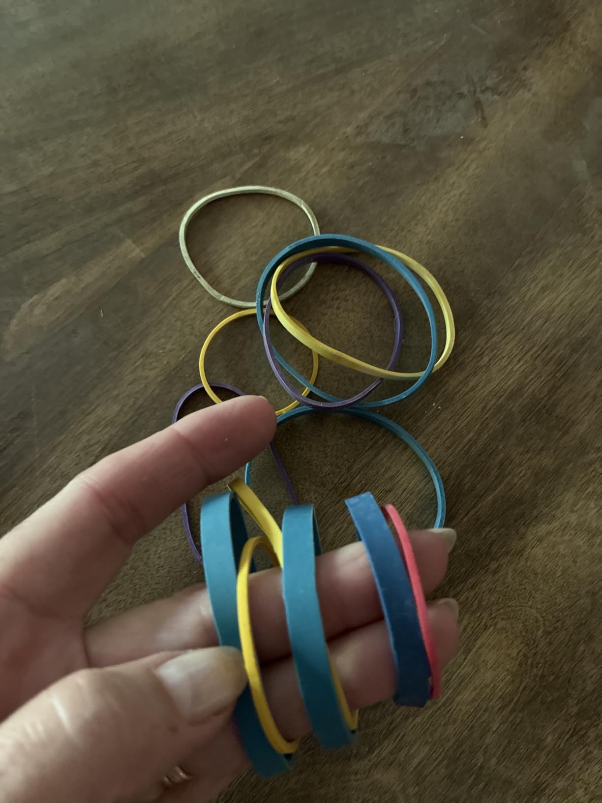 AMUU Rubber Bands assorted size #64 blue rubber band 50 Pieces colors ...