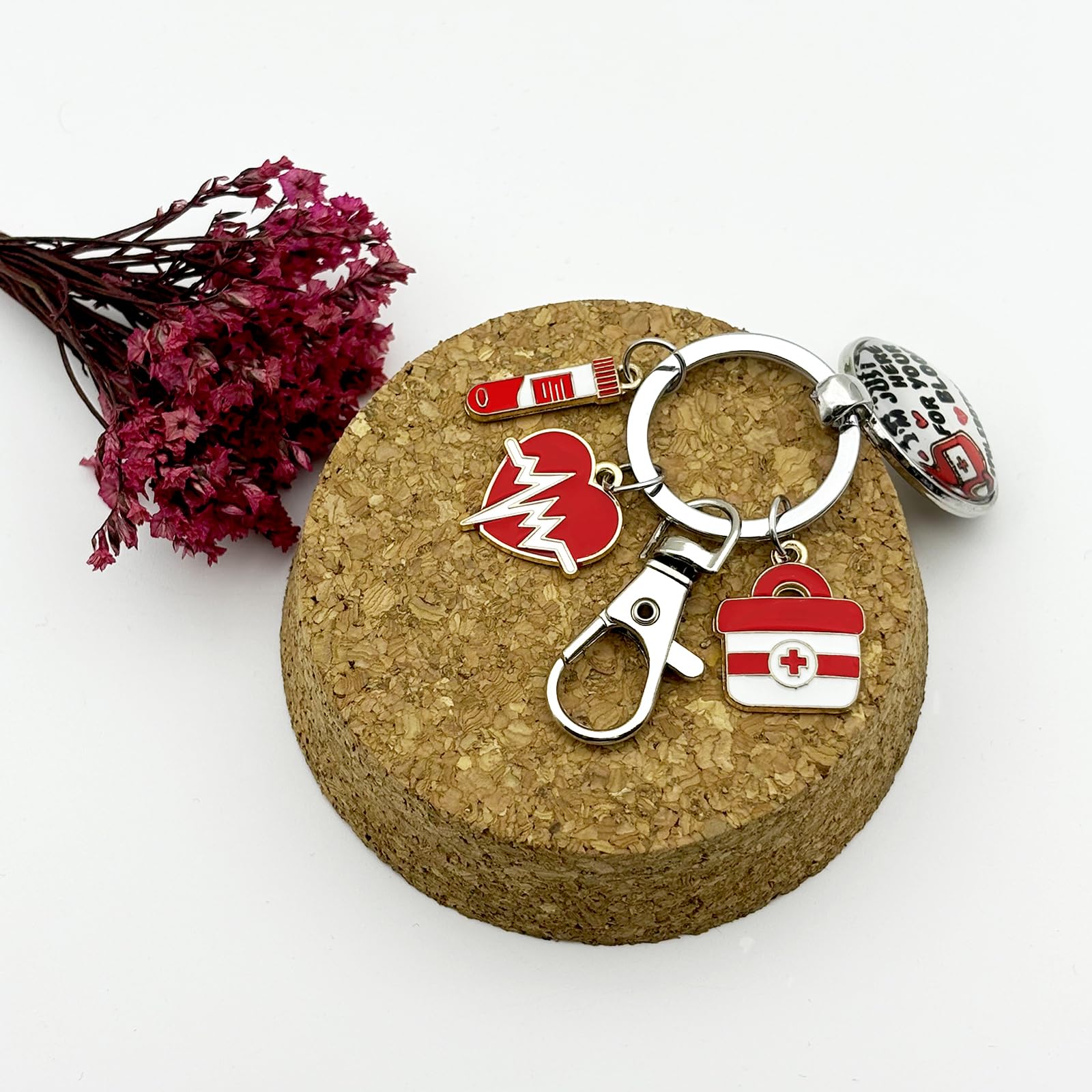 Phlebotomist Gifts Phlebotomy Tech Nurse Keychain Phlebotomist Appreciation Present for Blood Donor Month Medical Lab Tech Christmas Phlebotomy Student Graduation Gift Hematologist RN LPN CNA Keyring