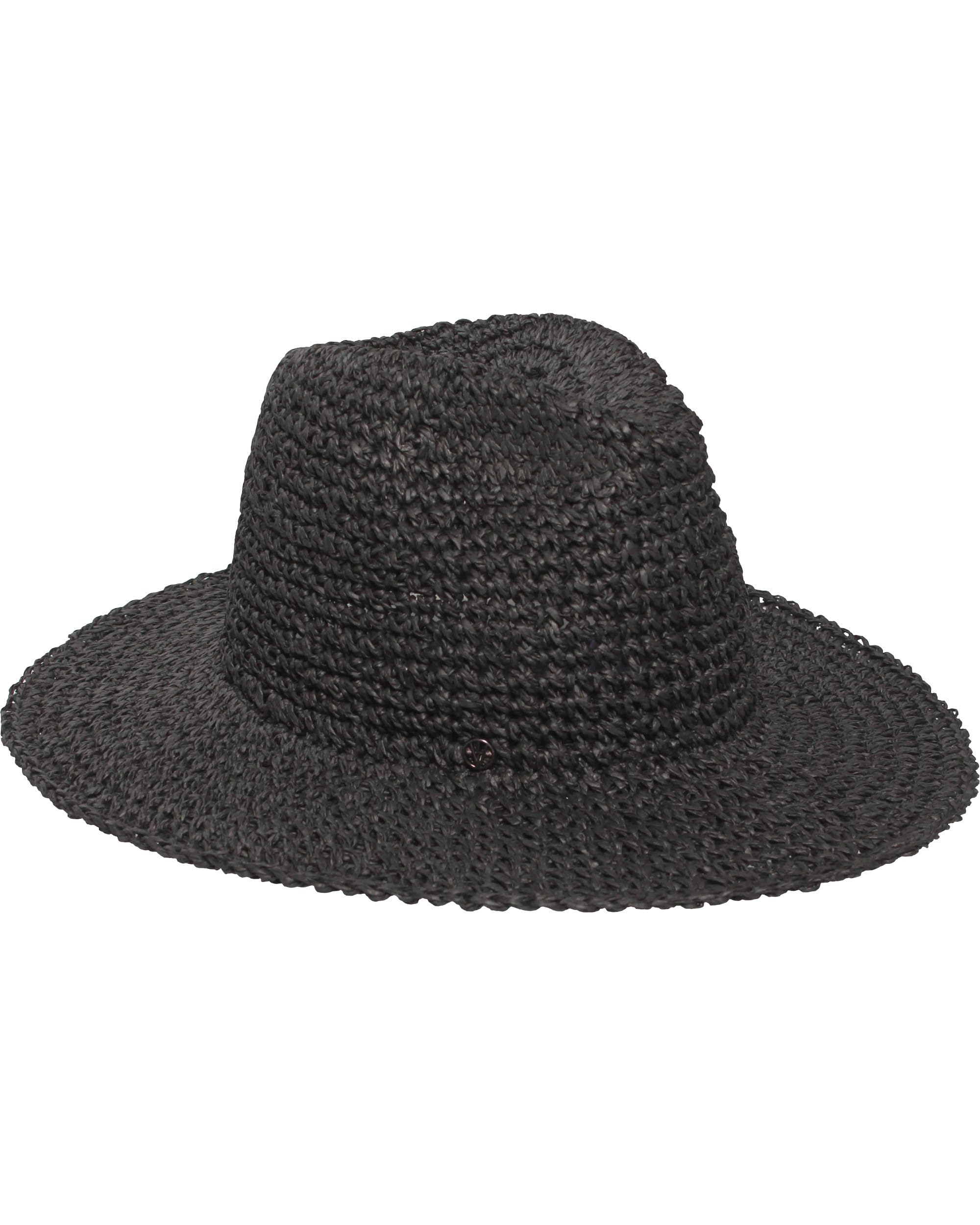 LOEVENICH Damen Fedora Hut aus Papier | handgehäkelt, knautschbar | Sommerhut mit elastischem Futterband