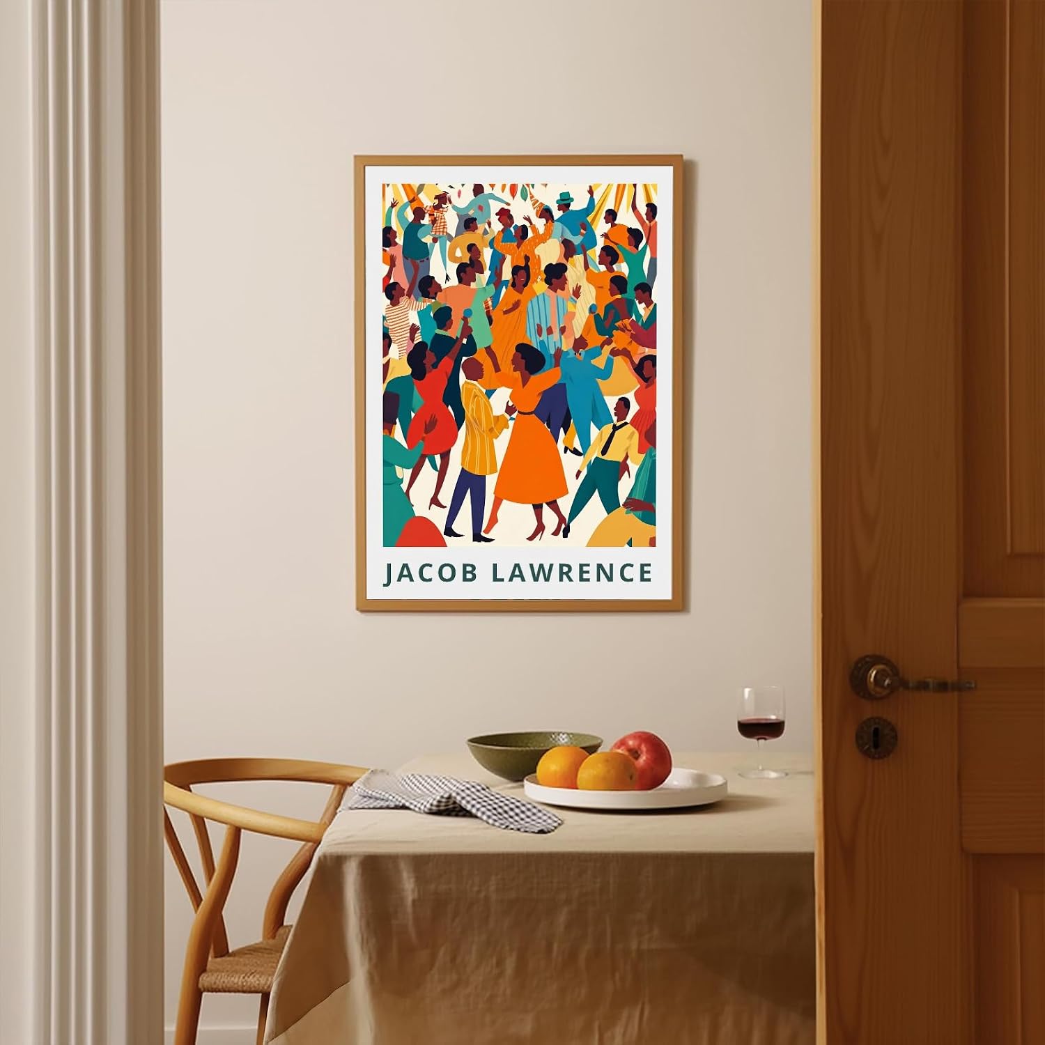 Exhibition Poster African American Wall Art Black People Wall Decor Harlem Renaissance Artwork Prints Afro Black Man and Women Canvas Poster for Living Room Bedroom Office Decor, 16x24inch Unframed