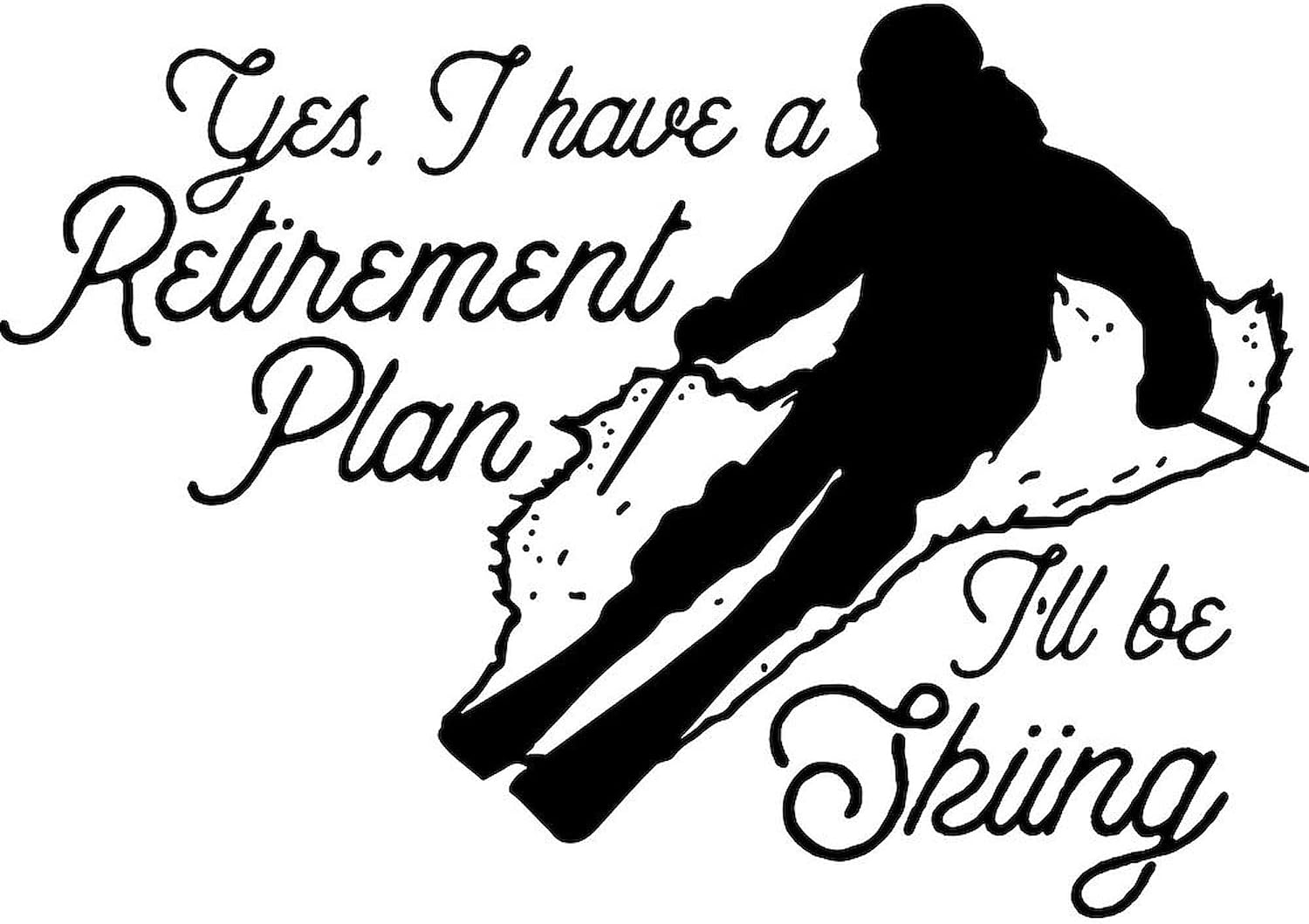 CafePress Skiing Retirement Plan 20 Oz Ceramic Mega Mug 20 oz Ceramic Coffee Mega Mug