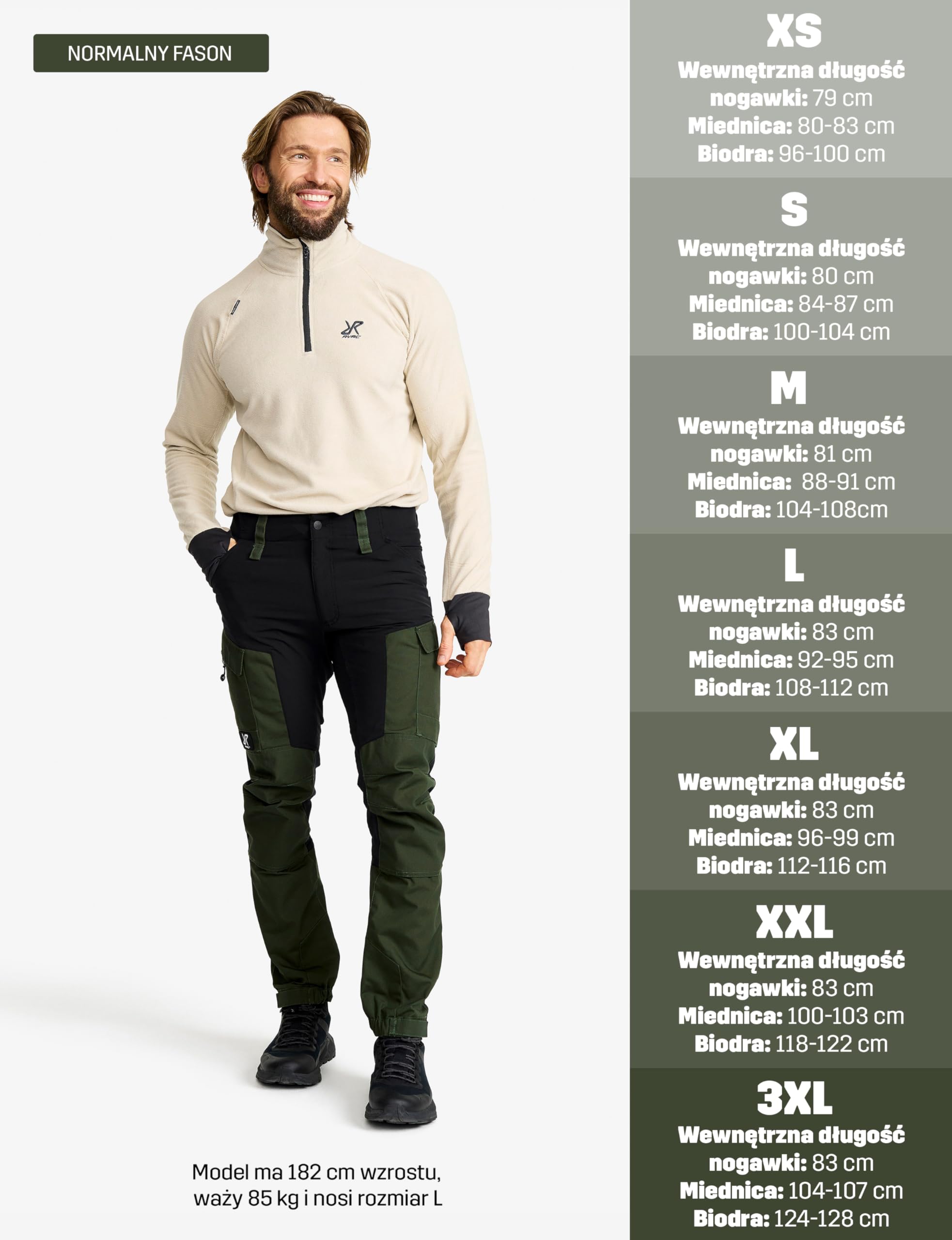RevolutionRace RVRC GP Pants Męskie, Solidne i trwałe spodnie do wędrówki i innych aktywności na świeżym powietrzu