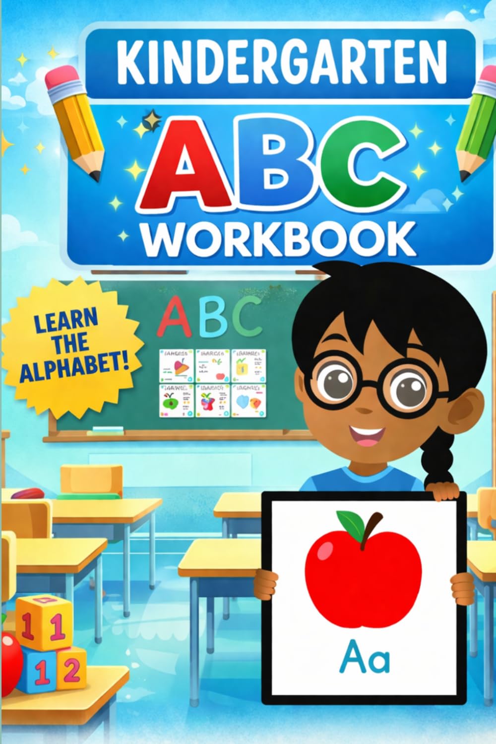 Kindergarten ABC Workbook: Learn the Alphabet: Tracing Letters, Phonics & Fun Activities for Kids