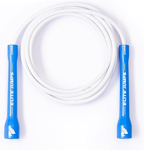 Elite Jumps Cuerda de saltar Core  Cuerda de saltar ajustable para interiores y exteriores para entrenamiento y fitness  Cuerda de saltar de PVC de