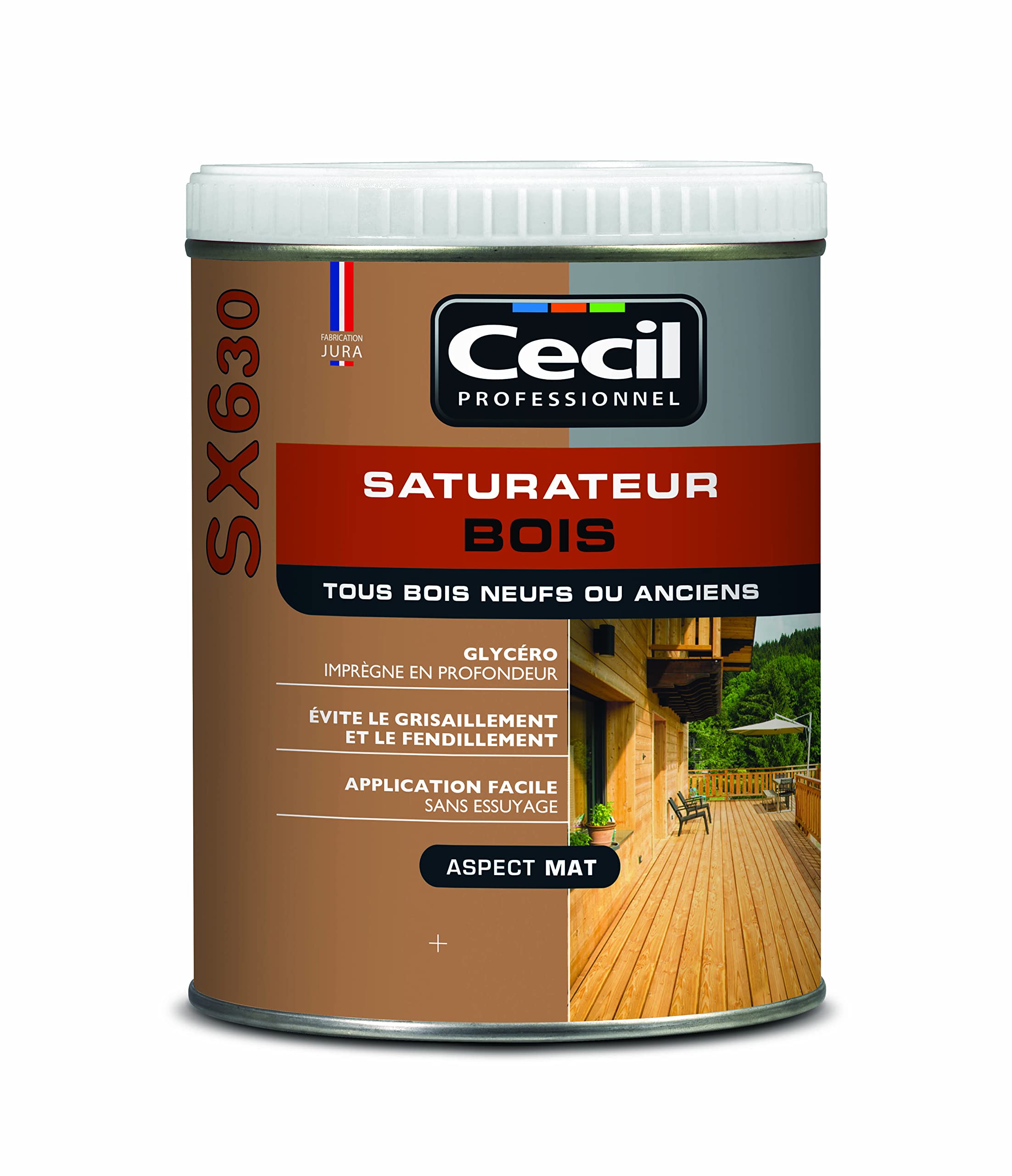 Saturateur bois CECIL SX 630 - Naturel - 1 Litre