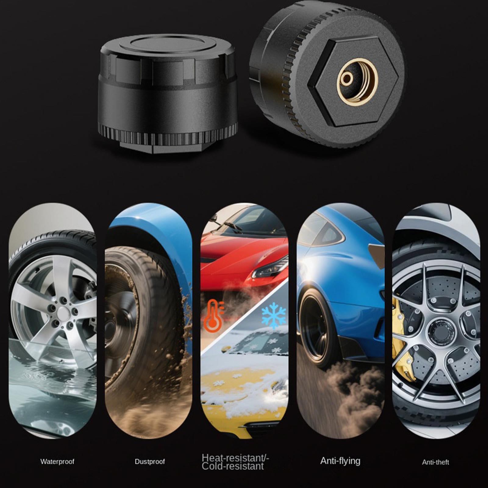 Manometro pressione pneumatici moto Sensore Ruota Wireless in Reale | Sensore di Pressione Pneumatici per Moto Scooter moto garage domestico officina offroad commuting