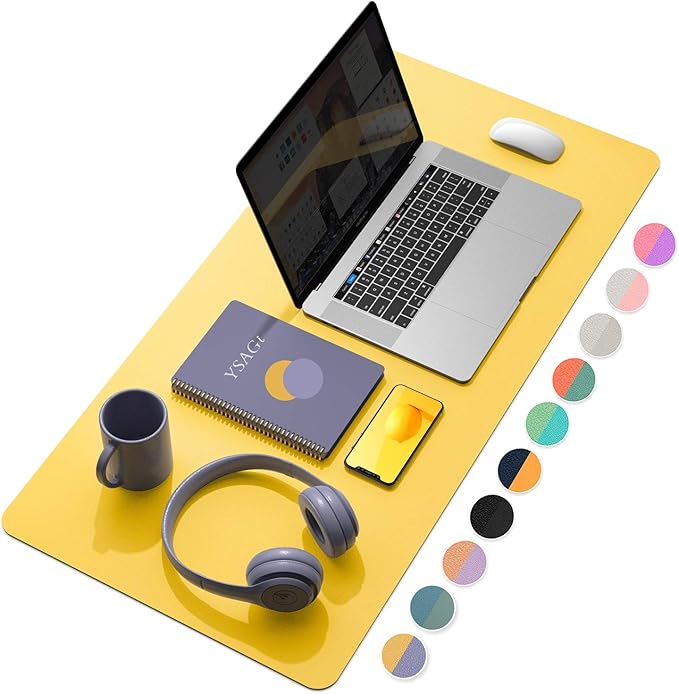 YSAGi Desk Pad, Desk Mat, 31.5" x 15.7" Laptop Desk Pad