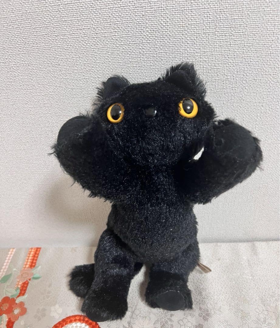 激レア　レトロ　モンスイユ　ぬいぐるみ　にぽぽ　黒猫　monseuil 激レア レトロ モンスイユ ぬいぐるみ にぽぽ 黒猫 monseuil