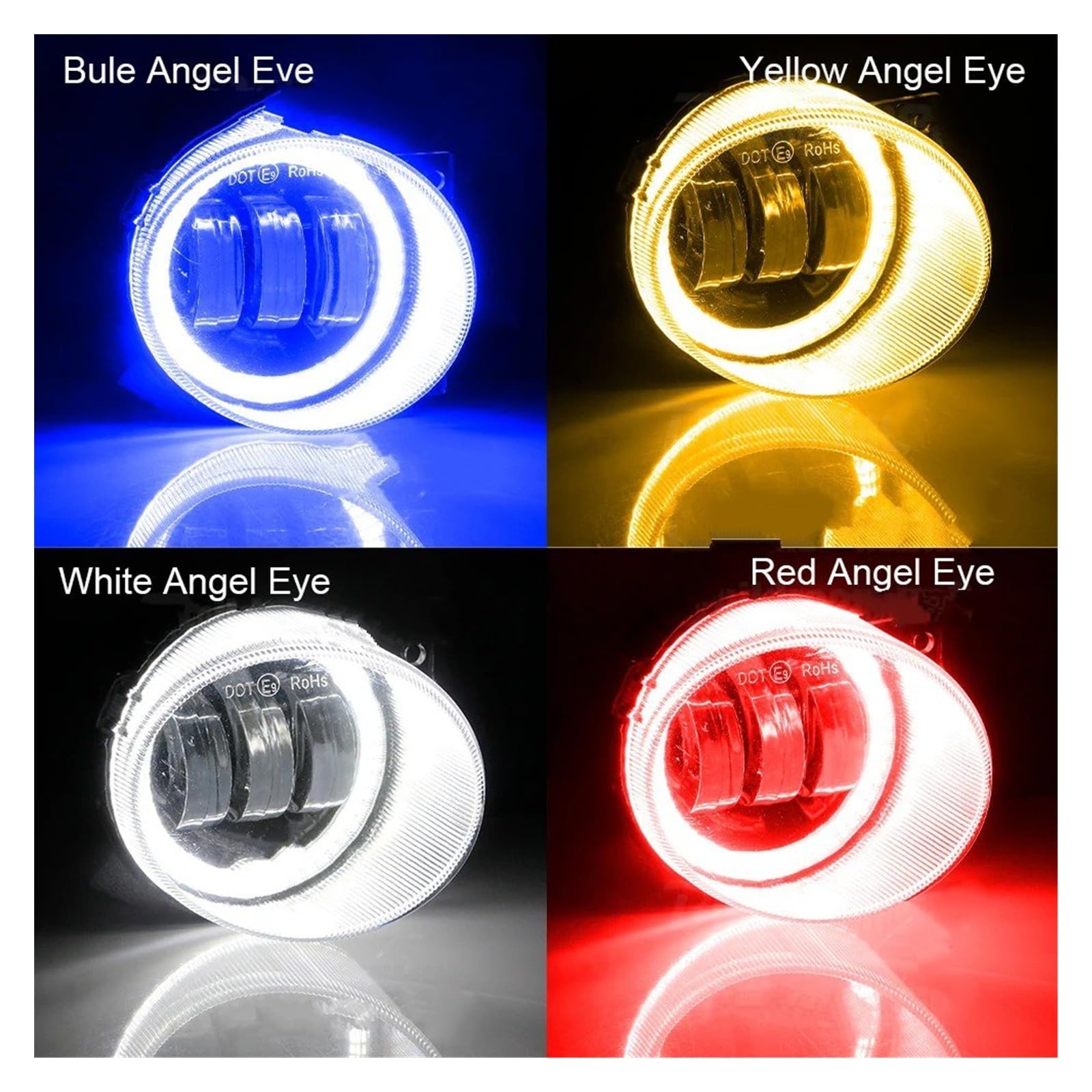 Para VW Para Scirocco 3/III 2008-2014 Canbus Conjunto Lámpara Circulación Diurna Antiniebla Delantera Coche 2 X Luz LED Ojo Ángel DRL Faro Antiniebla