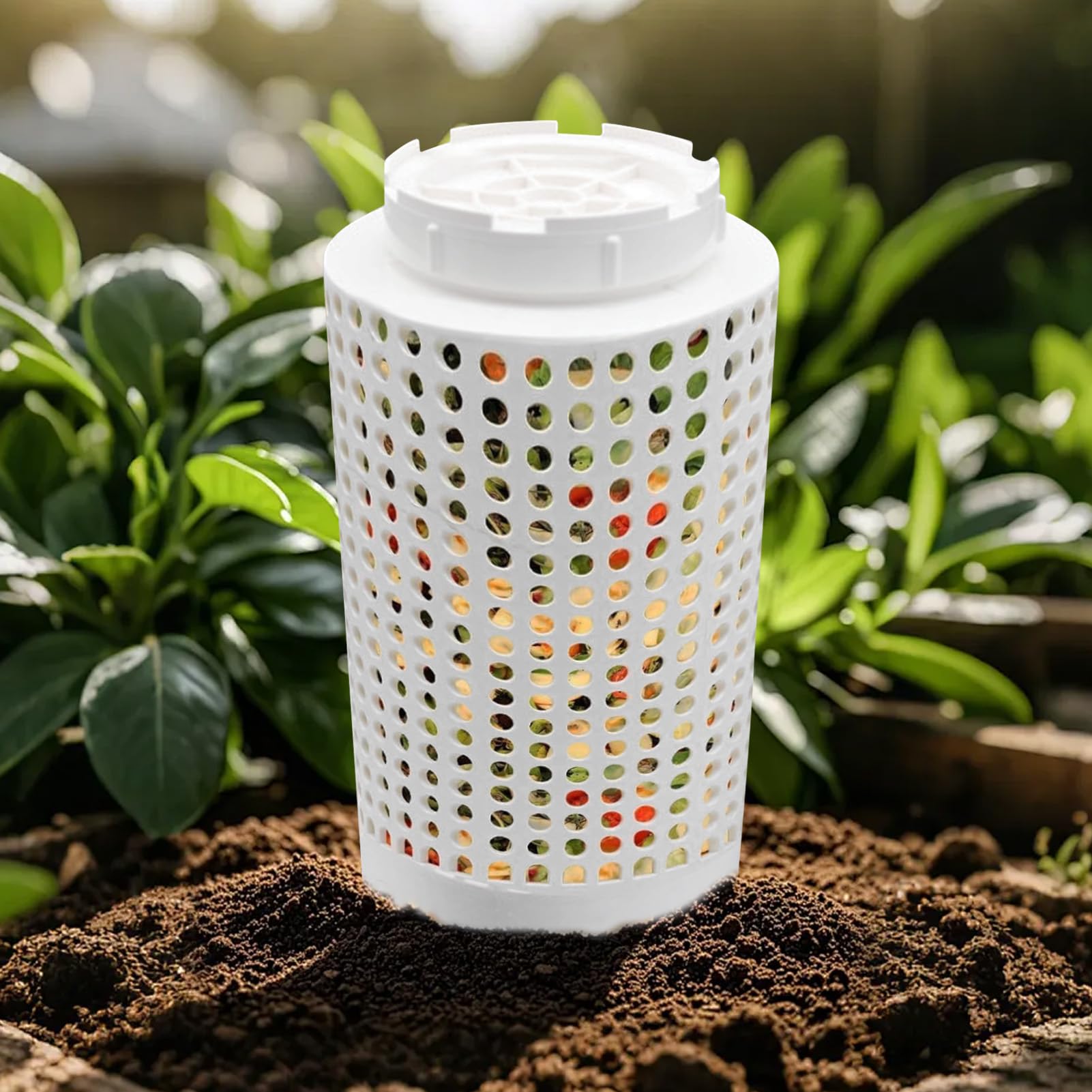 In Ground Worm Composter | Vermicomposting Bin voor viskweek | Outdoor Visvijver Composter voor gazon, boerderij, tuinders, compostering, beginners tuin