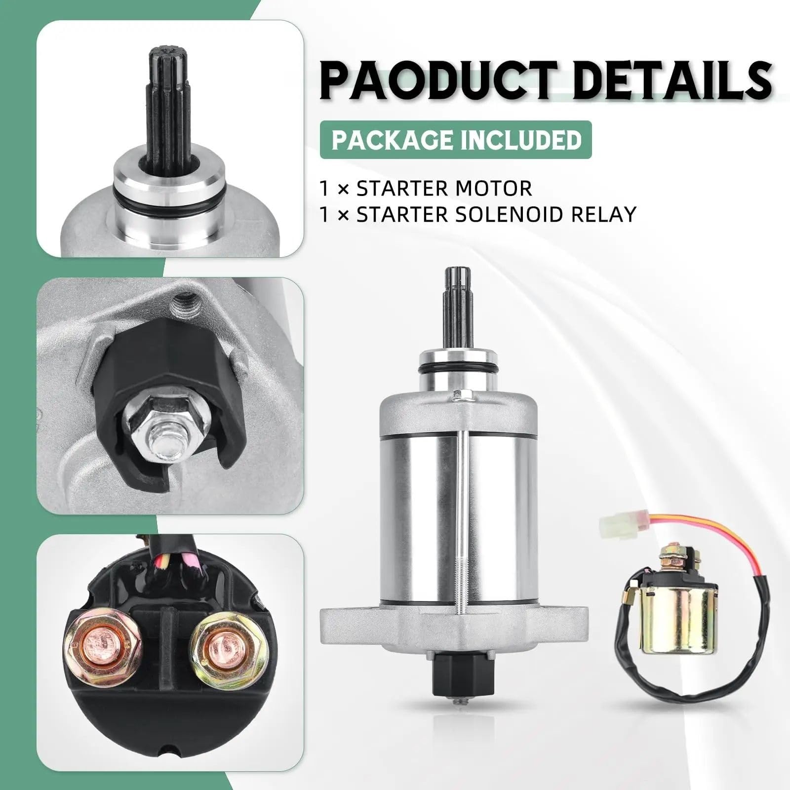 Relè Solenoide Avviamento Moto Compatibile con Rancher 420 TRX420 2007-2019 per Foreman 500 TRX500 2012-2019 Relè Solenoide Motorino di Avviamento 31200HP5601 31200HR0F01