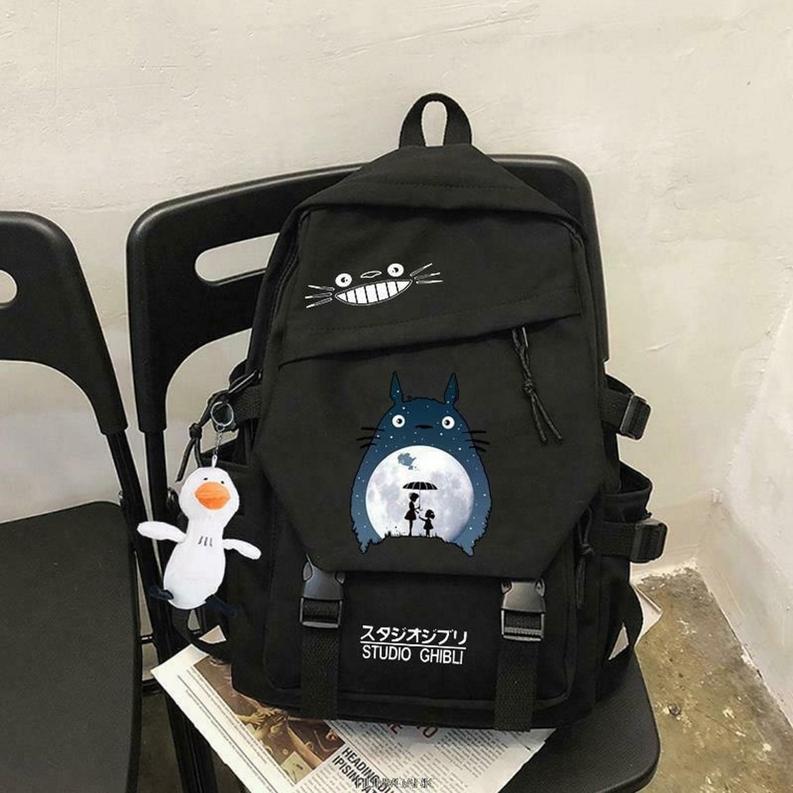 Plecaki damskie nylonowe plecaki torba na ramię anime kreskówka Totoro torby szkolne torba na książki dla mężczyzn torby podróżne