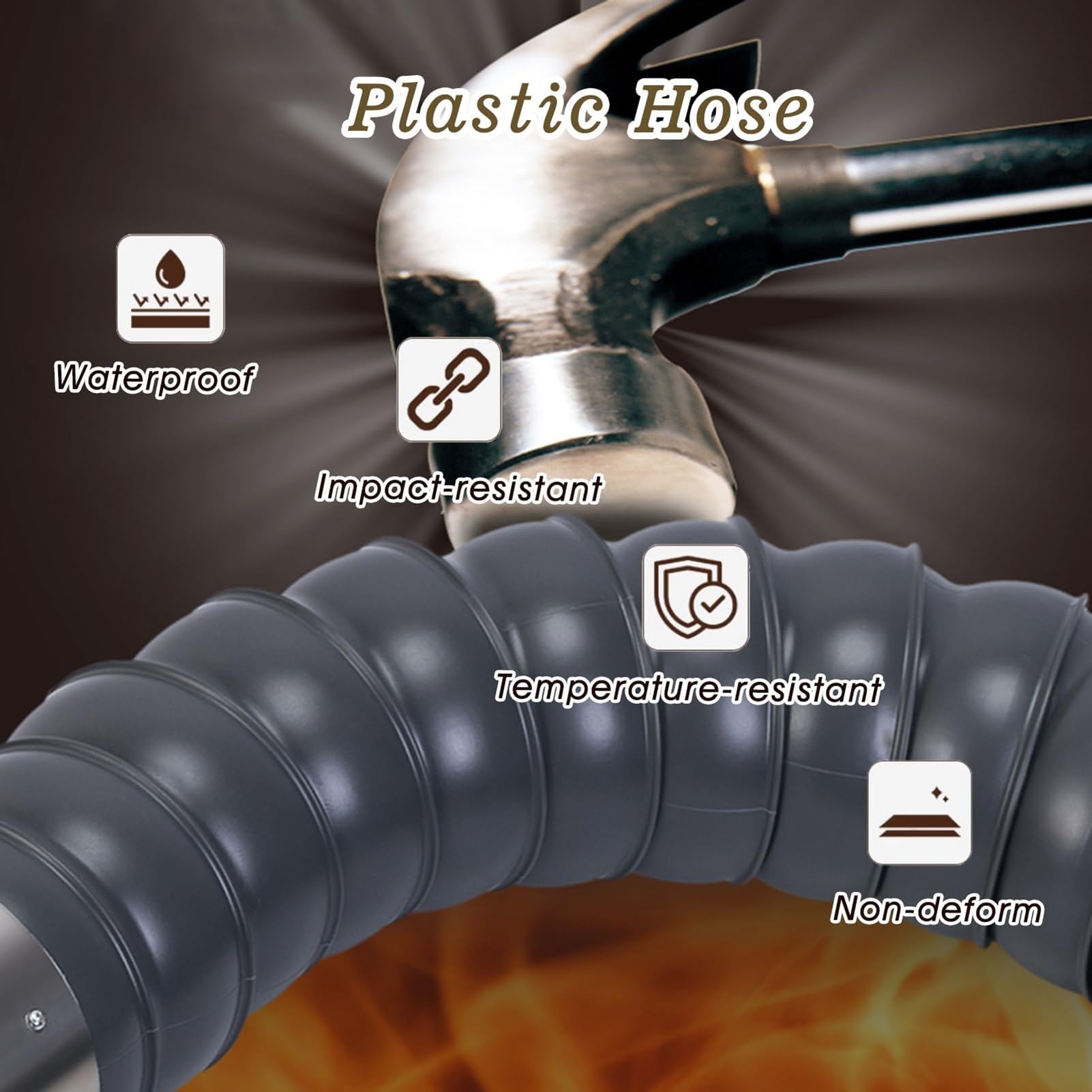 Manguera de recogida de polvo, posicionamiento universal, ajustable a 360°, tubo de bambú para uso comercial/residencial, extractor de humos láser y absorbente de humo