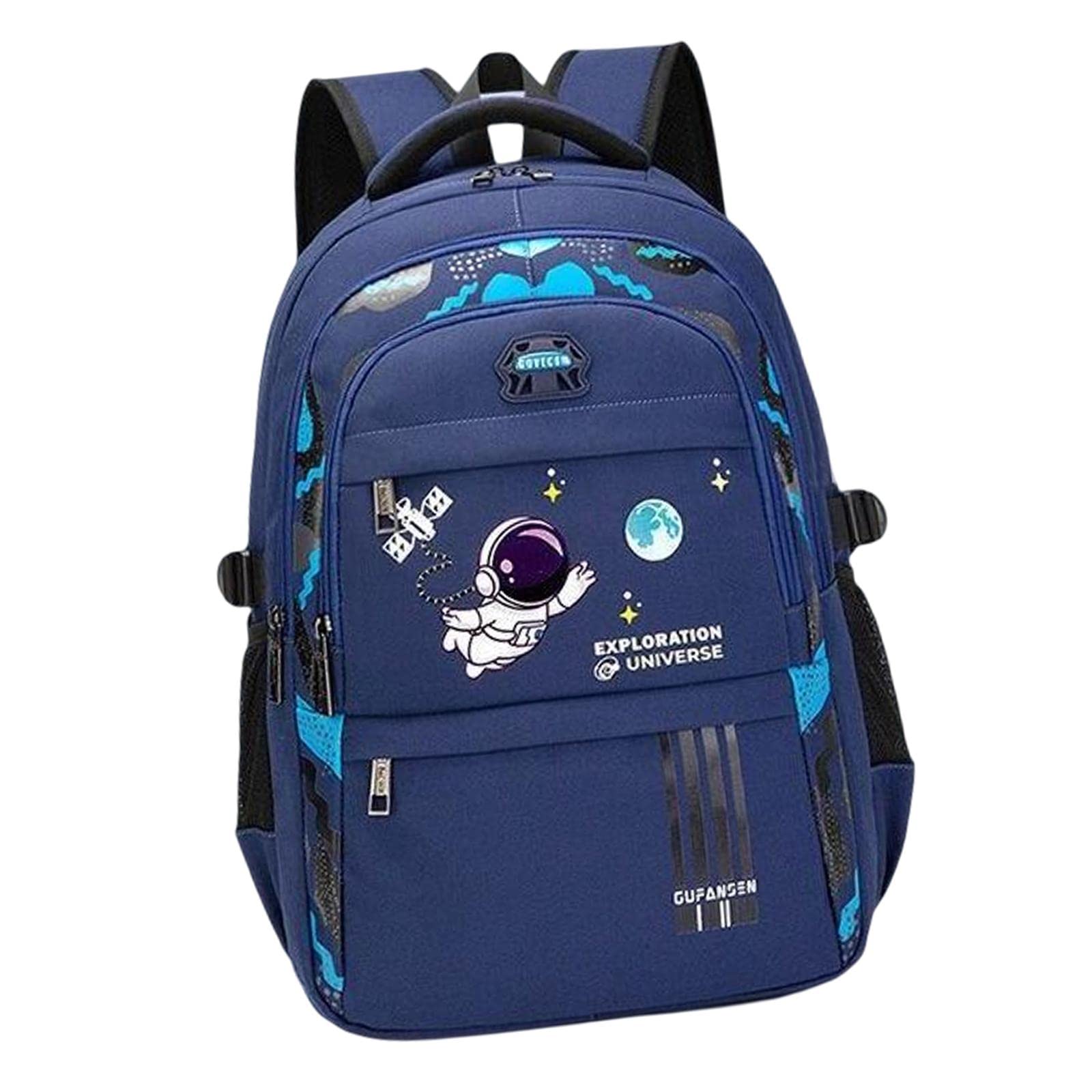 Astronaut Children's Backpack Cute Adjustable Shoulder Strap for Hiking Small Blue-image-41