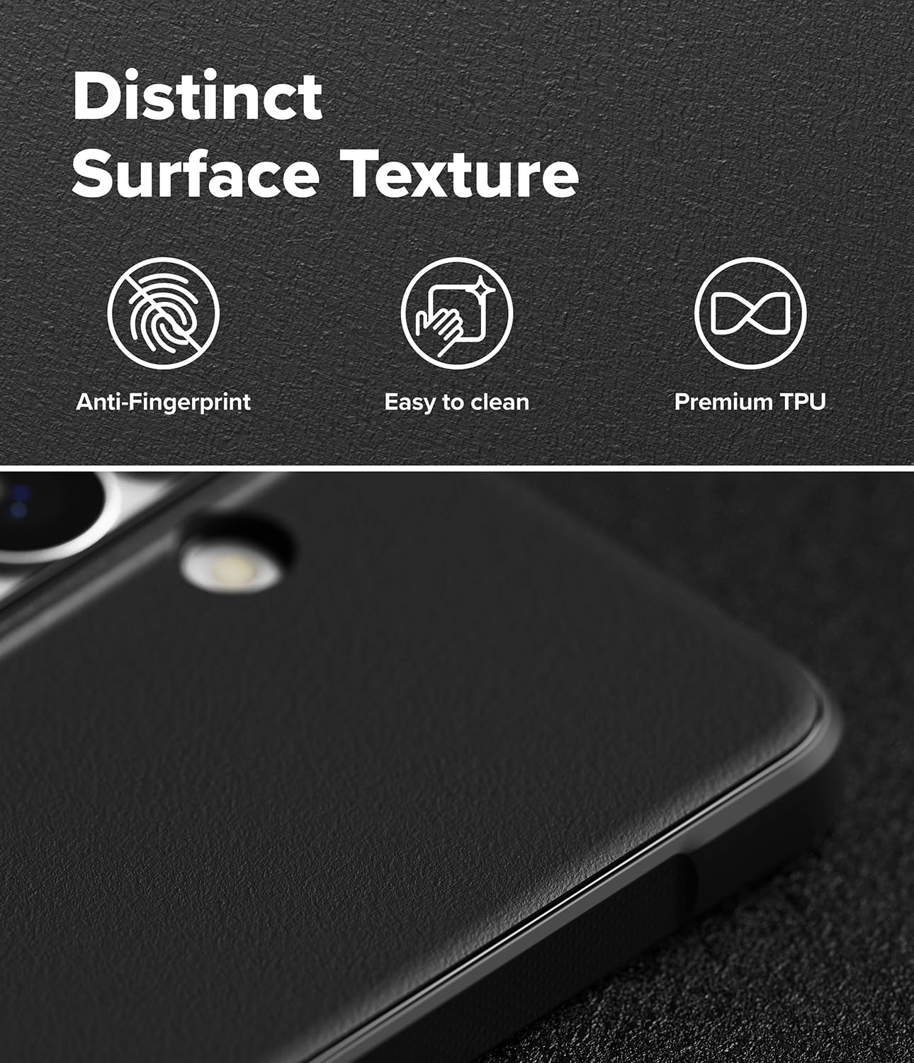 Ringke Onyx for Samsung Galaxy S26 Case Back Cover [Anti-Fingerprint Texture] Slim-Fit Lightweight Shockproof Protective with Non-Slip Side Grip - Black — Amazon image 4