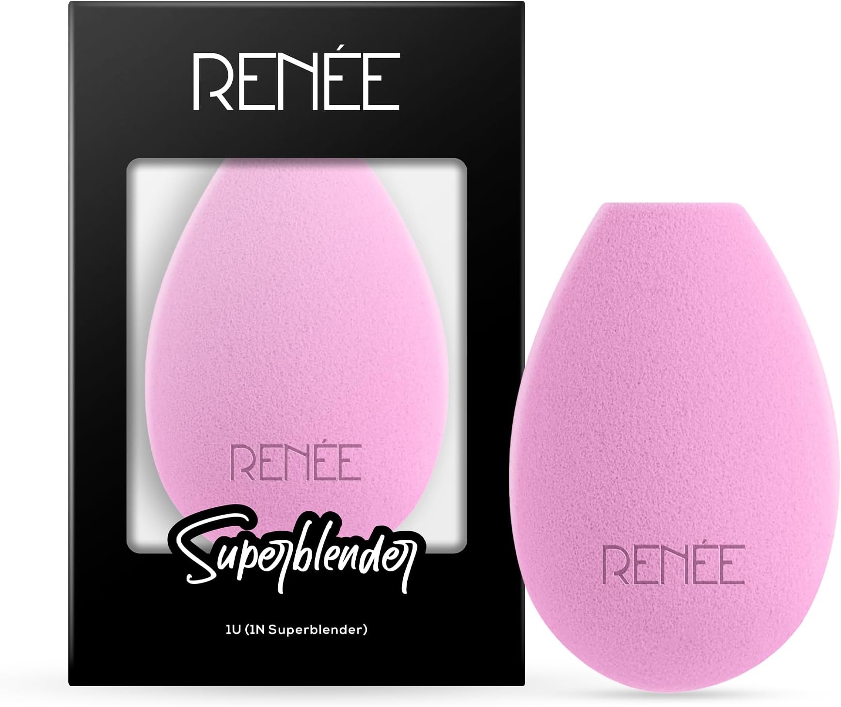 Makeup Superblender 1pc, Angled Edge Sponge For Effortless Application of Dry & Wet products, Latex Free, Cruelty-Free & Travel friendly ideal for foundation