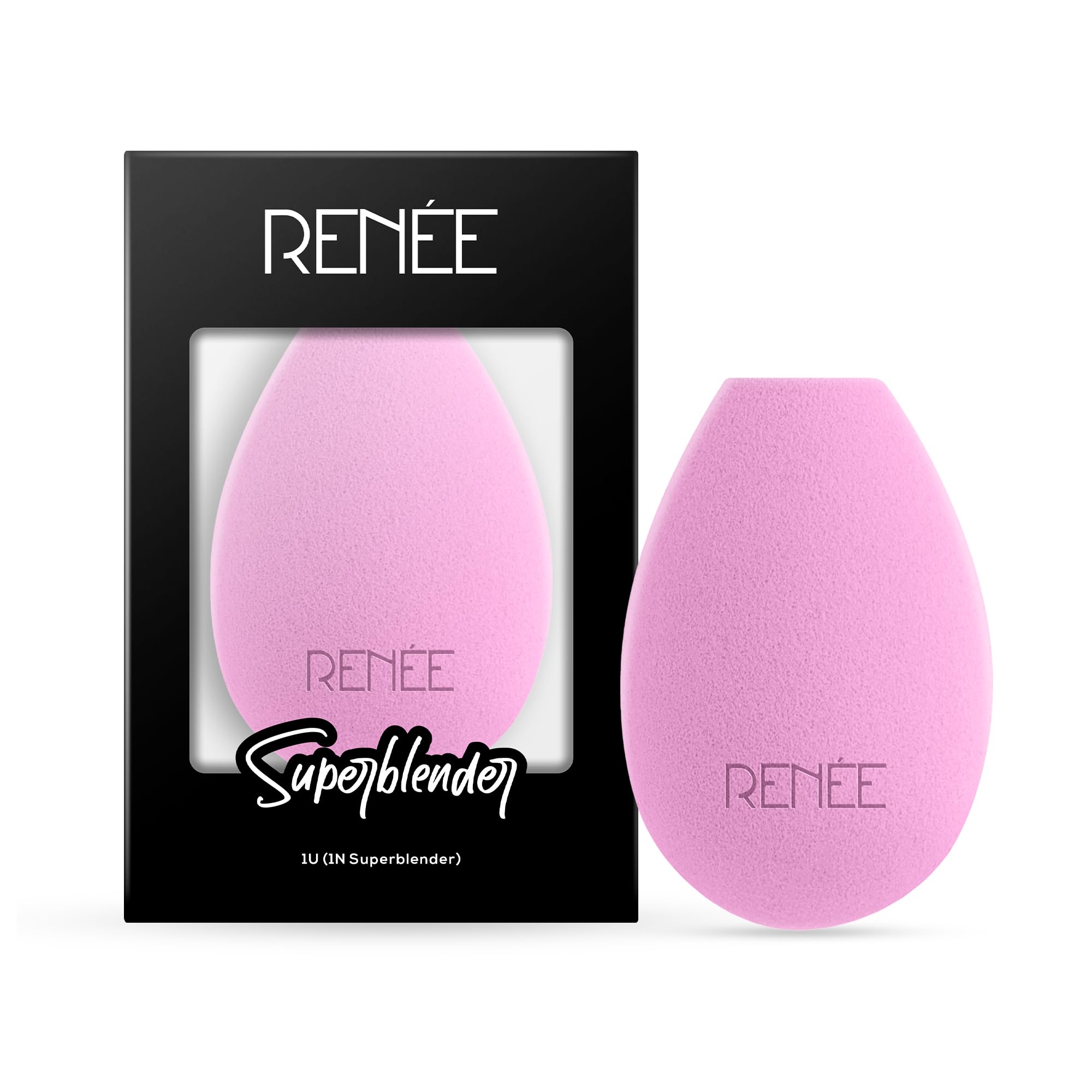 RENEE Makeup Superblender 1pc, Angled Edge Sponge For Effortless Application of Dry & Wet products, Latex Free, Cruelty-Free & Travel friendly ideal for foundation