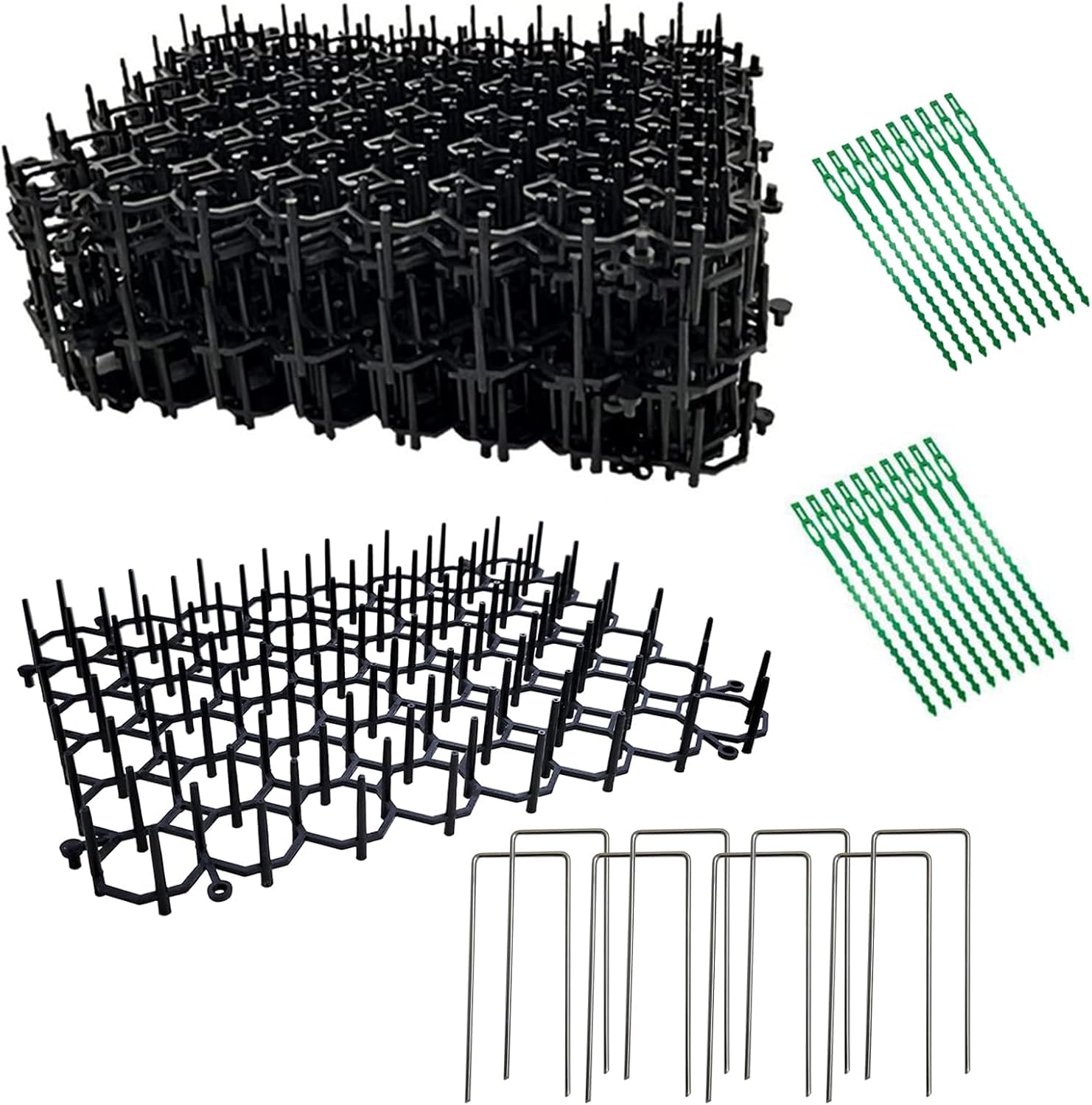 Cat Dog Deterrent Mat, Scat Mat for Cats Pets with Spikes Indoor Furniture Outdoor Garden Fence Pet Animal Barrier Set (12)