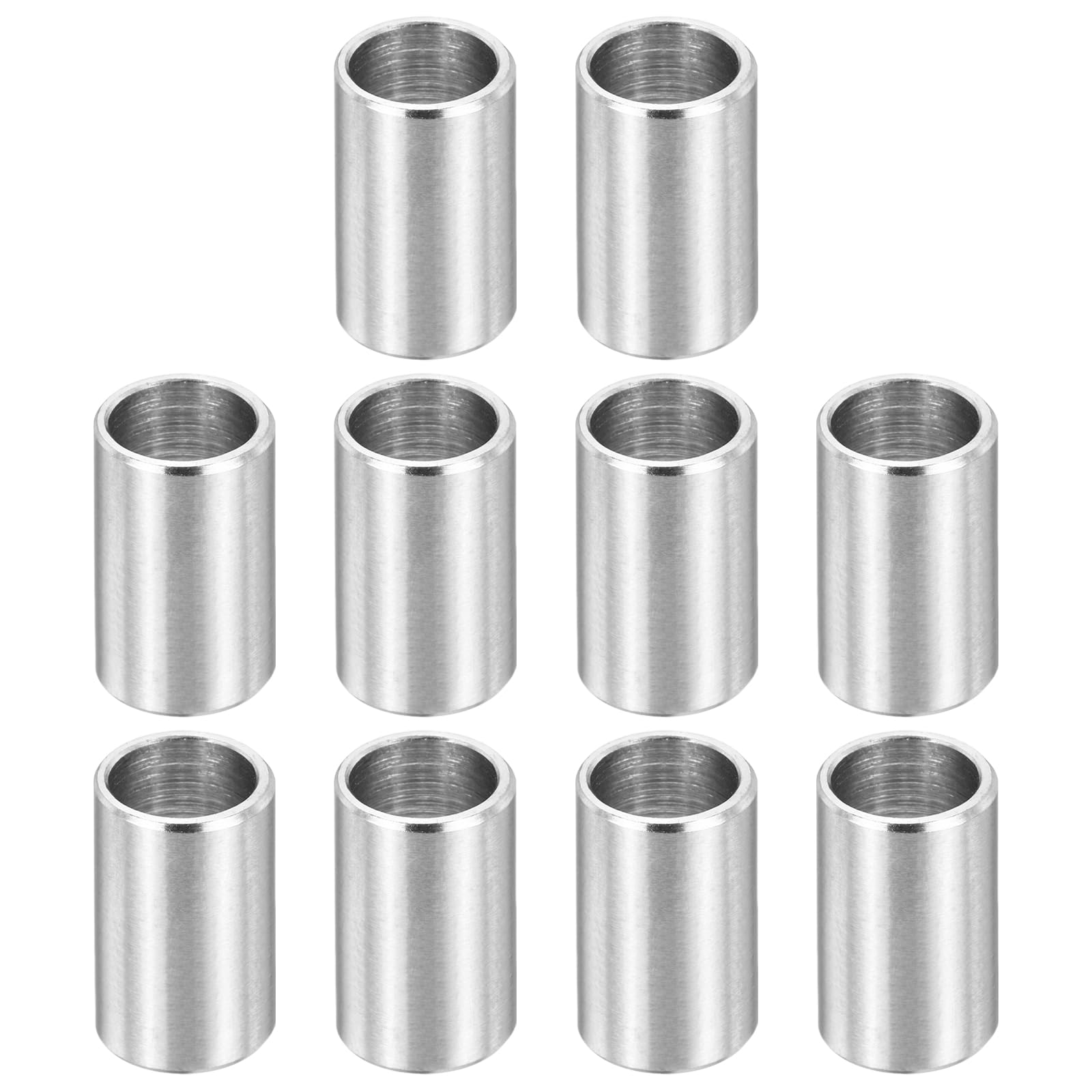 PATIKIL M8 Stainless Steel Spacers, 12Pcs Metal Spacer 8mm ID x 10mm OD x 16mm L Screw Standoff for 5/16" or M8 Screw