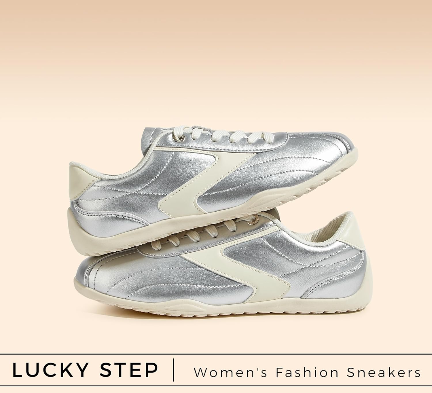 LUCKY STEP Women's Classic Retro Fashion Sneakers Casual Cow Suede Walking Shoes Thin Sole Running Trainer - Image 7