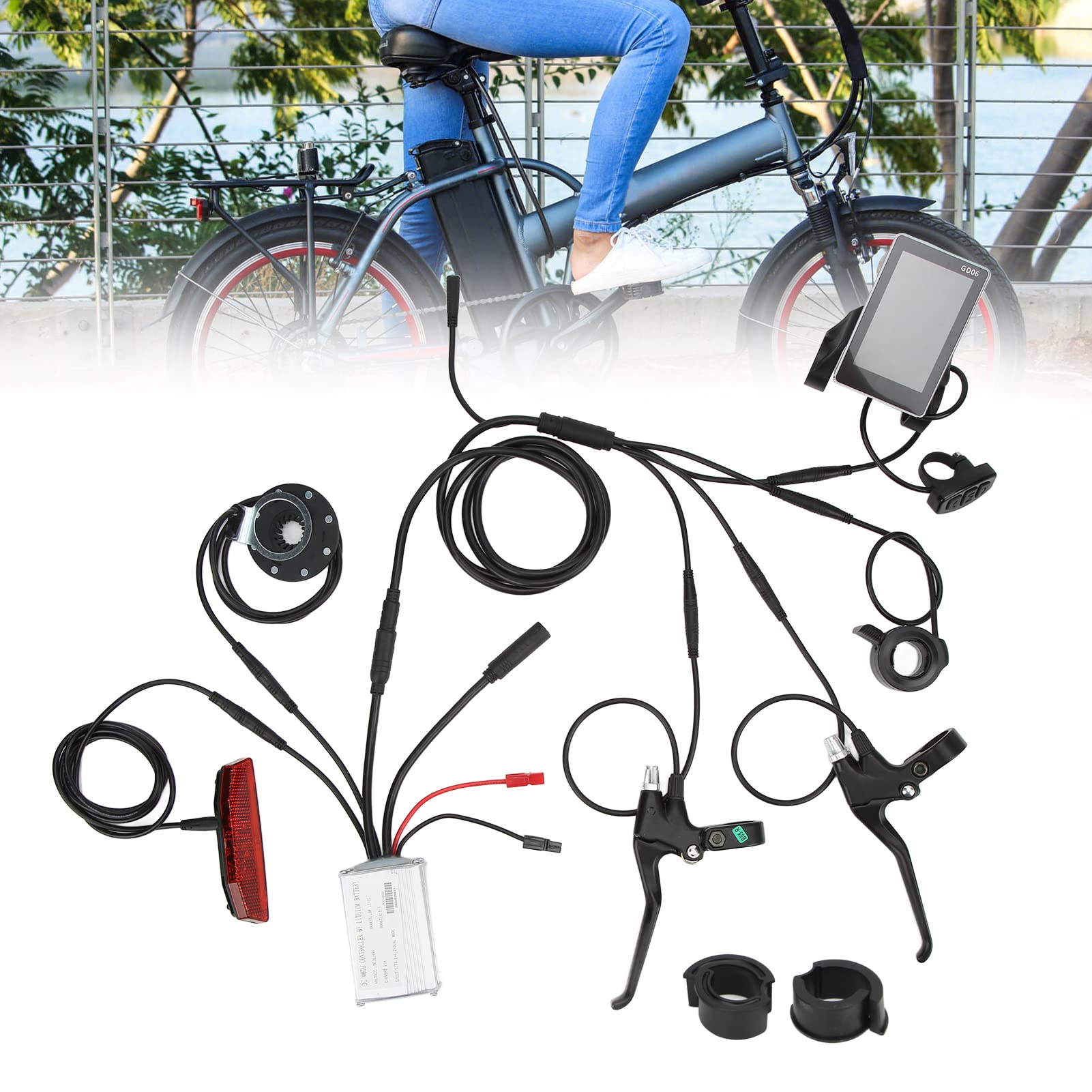 新品　自転車ブラシレスコントローラーキット　36V / 48V 電動自転車用ブラシレスモーターコントローラー,LCDディスプレイ