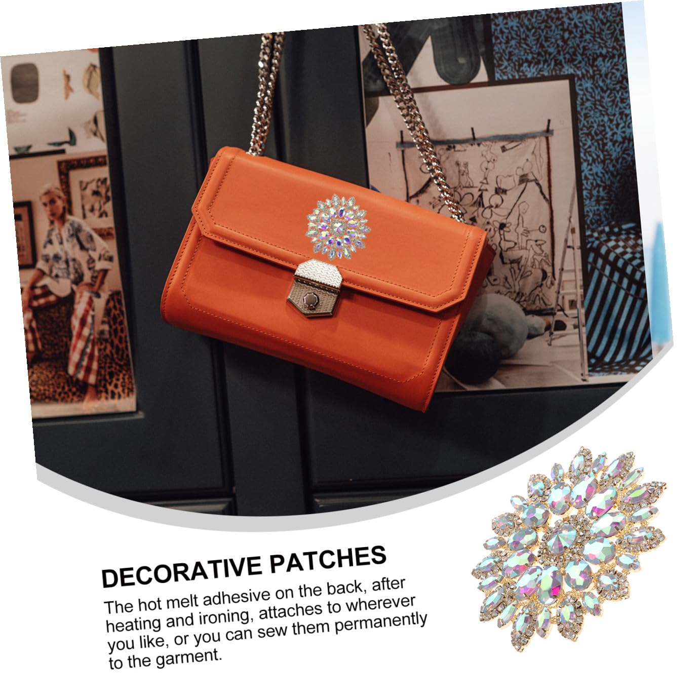 TEHAUX 3pezzi Patch Decorativa Fai Te Per Abbigliamento Applicazione Ferro e Cucito Per Jeans Borse e Accessori Creatività e Riparazione Di Vestiti Per Decorazioni e Progetti Artigianali