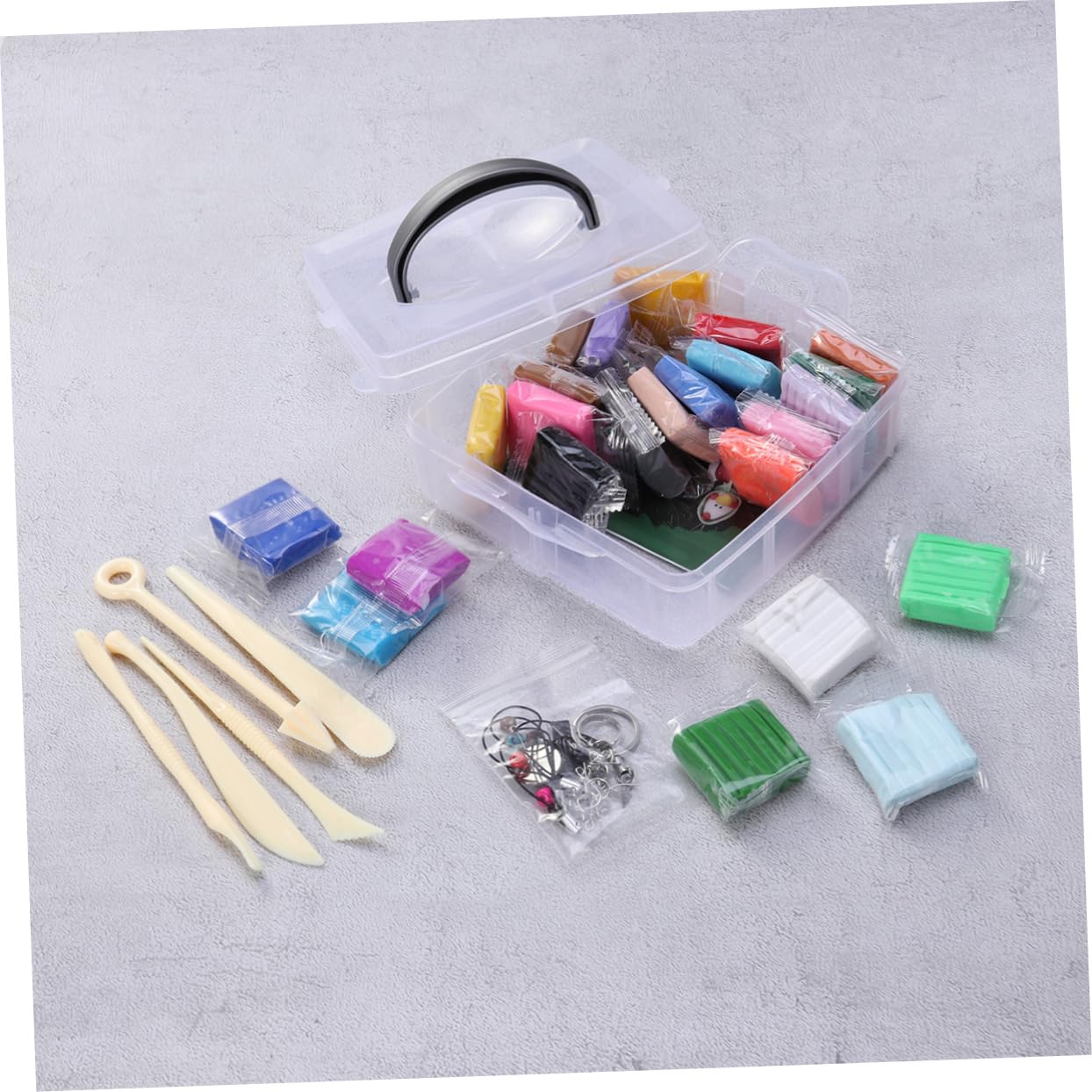 Artibetter Kit de Arcilla Polimérica 24 Colores para Niños y No Pegajosa Incluye Herramientas Creativo y Educativo para Manualidades y Juguetes
