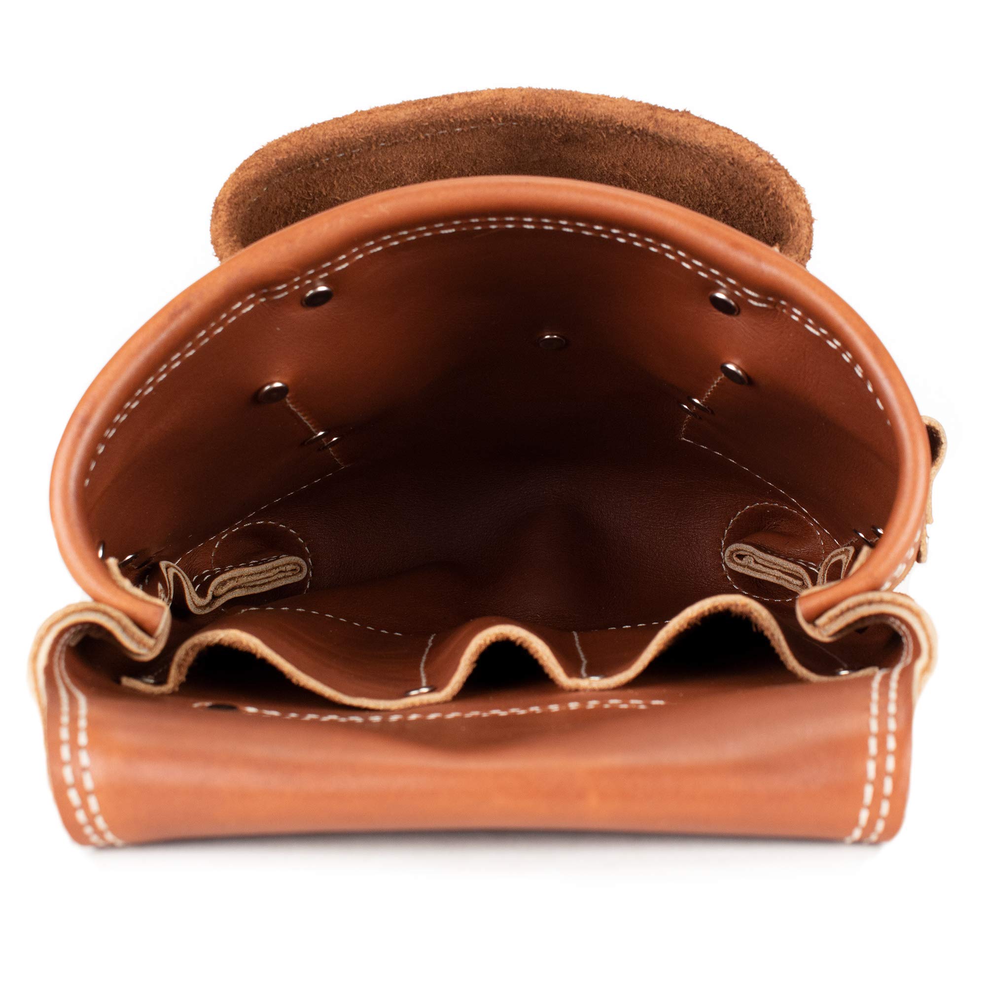 Amish - Ceinture à outils en cuir véritable - Marron