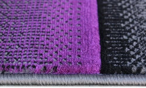 Miniatura 4 de Masada Rugs - Alfombra moderna contemporánea color grisnegro