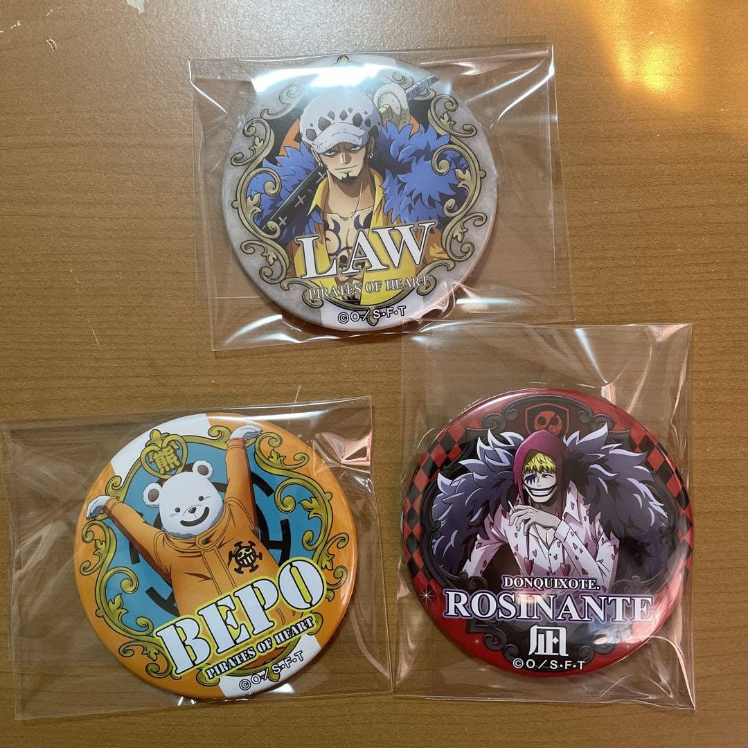 ワンピース 輩缶バッジ トラファルガー・ロー コラソン まとめ売り ワンピースコラソンローまとめ売り缶バッジ