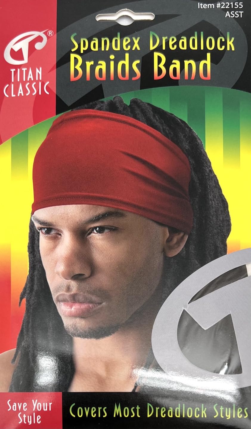 Titan Dreadlock-Kappe Für Herren – Baumwolle/Spandex, Offener Rücken, Bequem & Stylisch