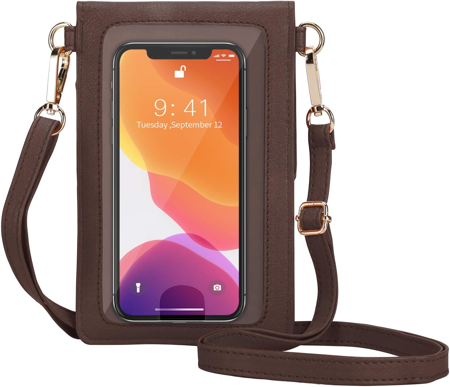 AnsTOP Small Crossbody Bags for Women, Vegan Leather Crossbody Phone Purse, Handheld & Adjustable Shoulder Strap