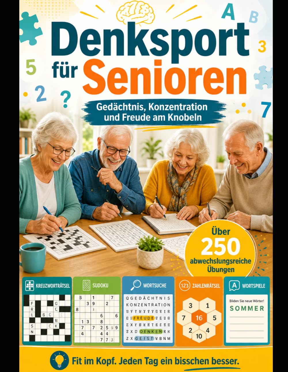 Denksport für Senioren: Gedächtnis, Konzentration und Freude am Knobeln / Über 250 abwechsungsreiche Übungen