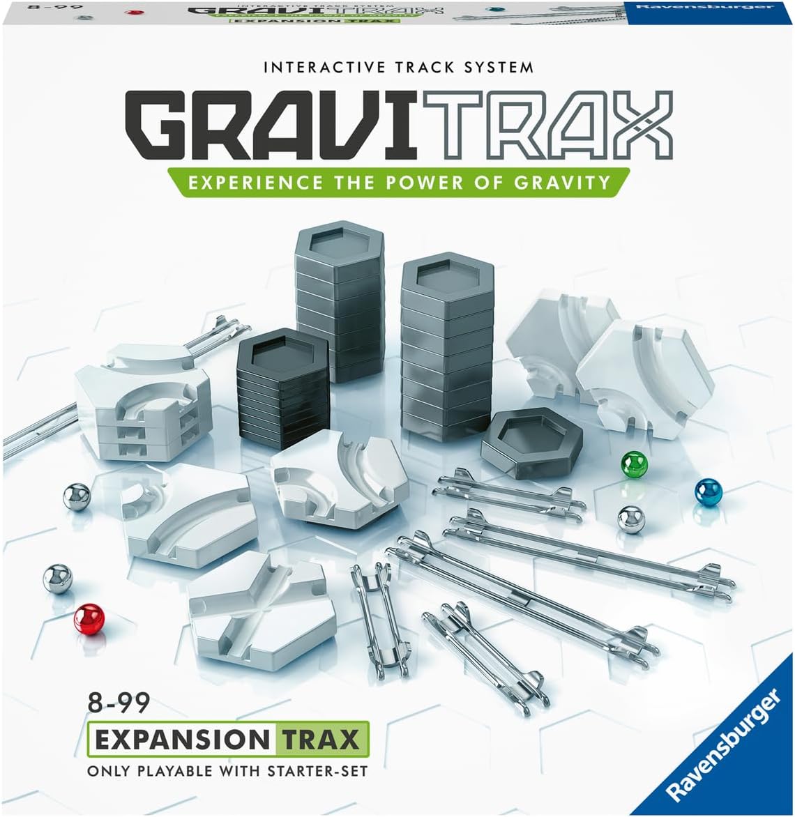 Ravensburger 27601 Gravitrax Trax Expansion Set - Enhance Your Marble Run Experience | STEM Toy for Kids Age 8 and Up | Compatible with All Gravitrax Systems | Ranked No.1 Marble Run System in the U.S