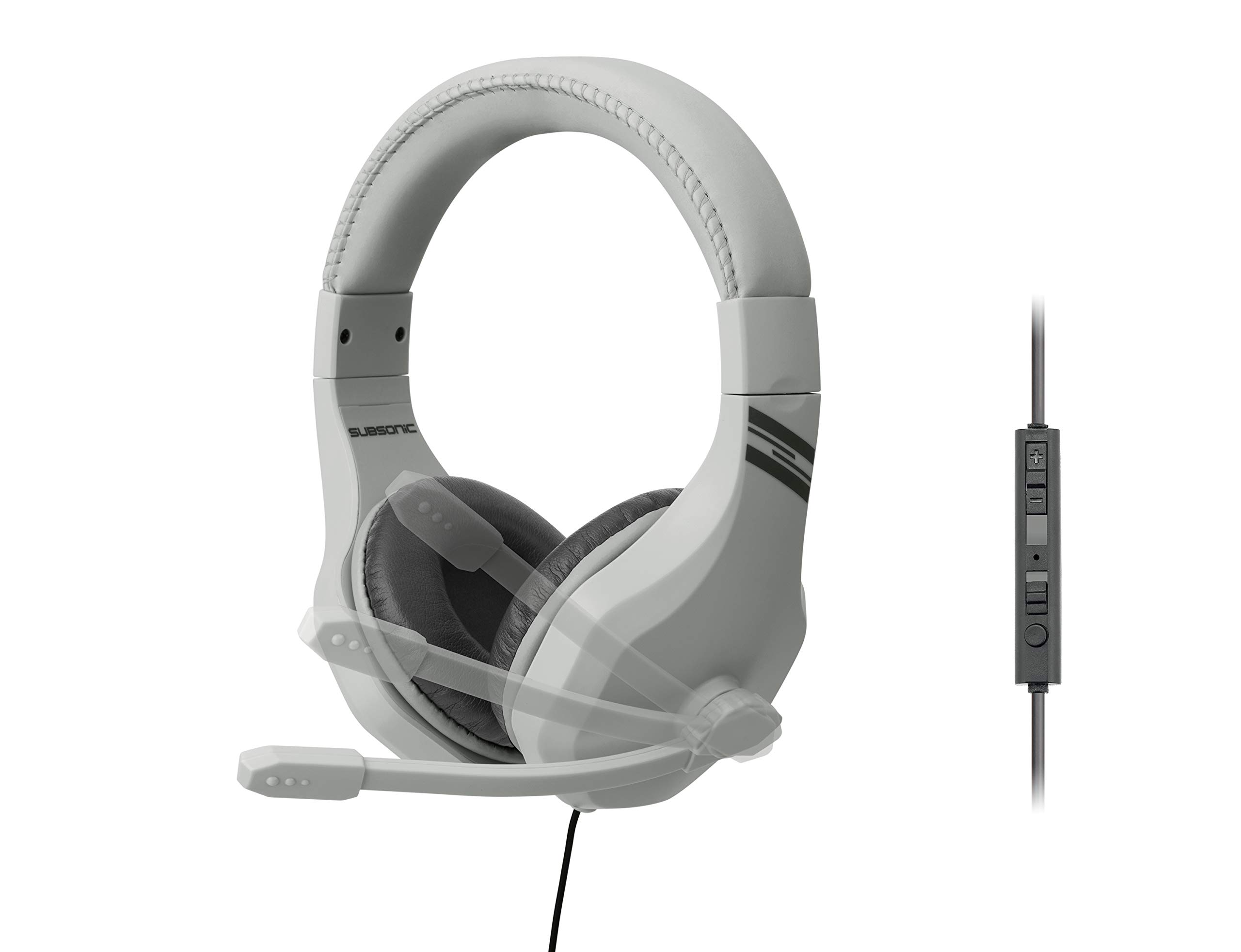 Subsoniczny szary zestaw słuchawkowy do PS4, Xbox One, Switch i PC
