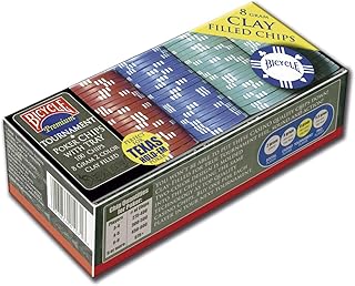 Naipes Heracli Fournier S.A Bicycle Premium Tournament Poker Chips with Tray