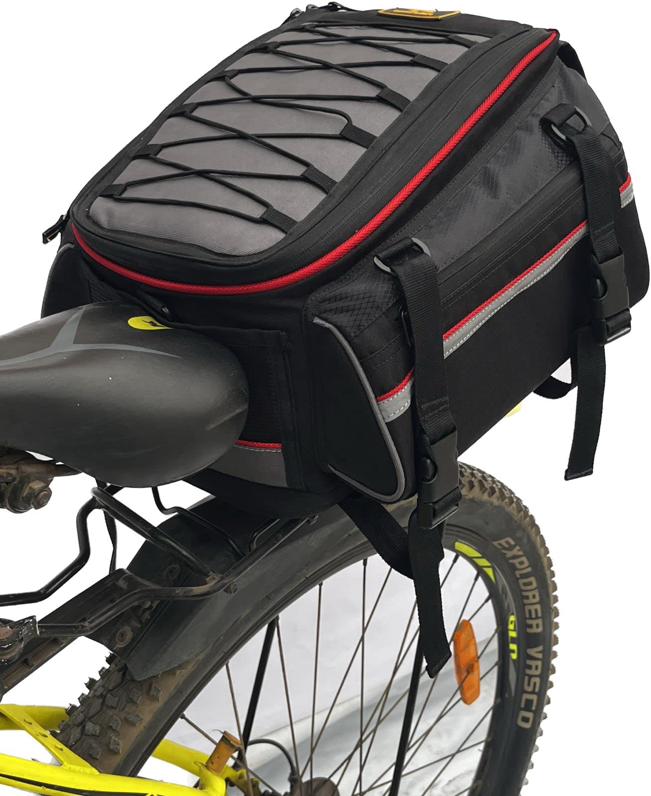 GR Golden Riders | Victor | Bicycle Rear Pannier Multi-Function Bicycle Rack Rear Carrier Bag, Detachable Bike Tail Seat Trunk Bag-picture-10