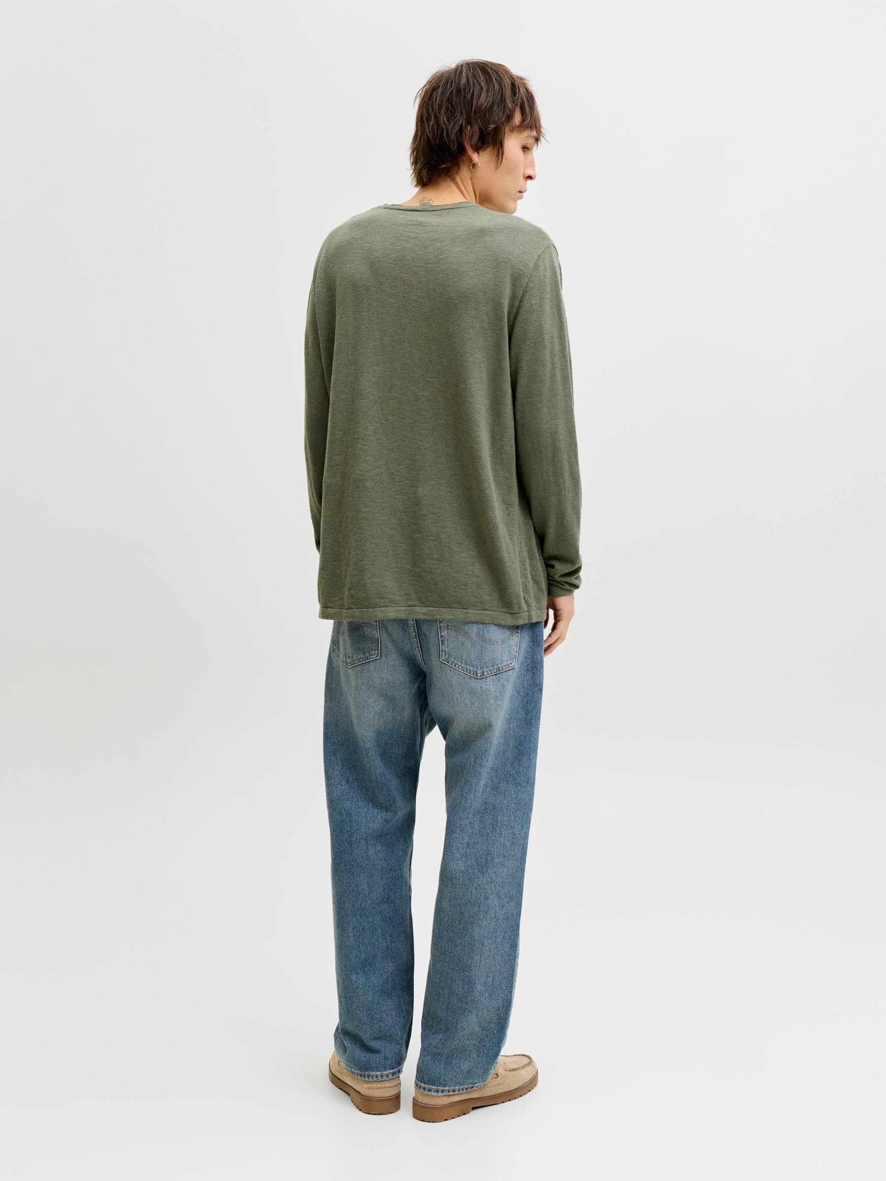 Jack & Jones Herren Rundhals Pullover JJESUMMER Knit Crew Neck - Regular Fit S M L XL XXL